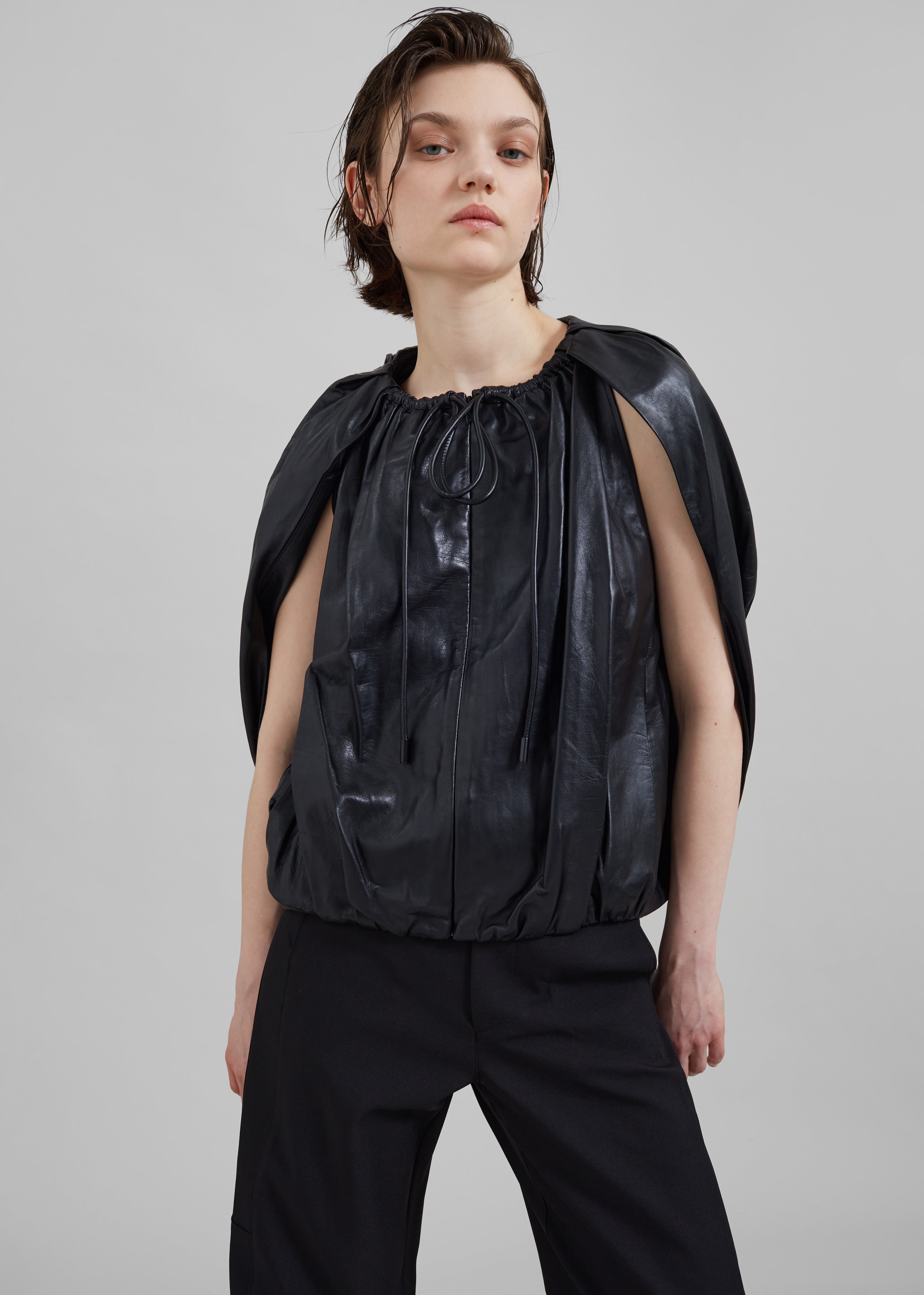 3.1 Phillip Lim Cocoon Zip Top - Black – The Frankie Shop