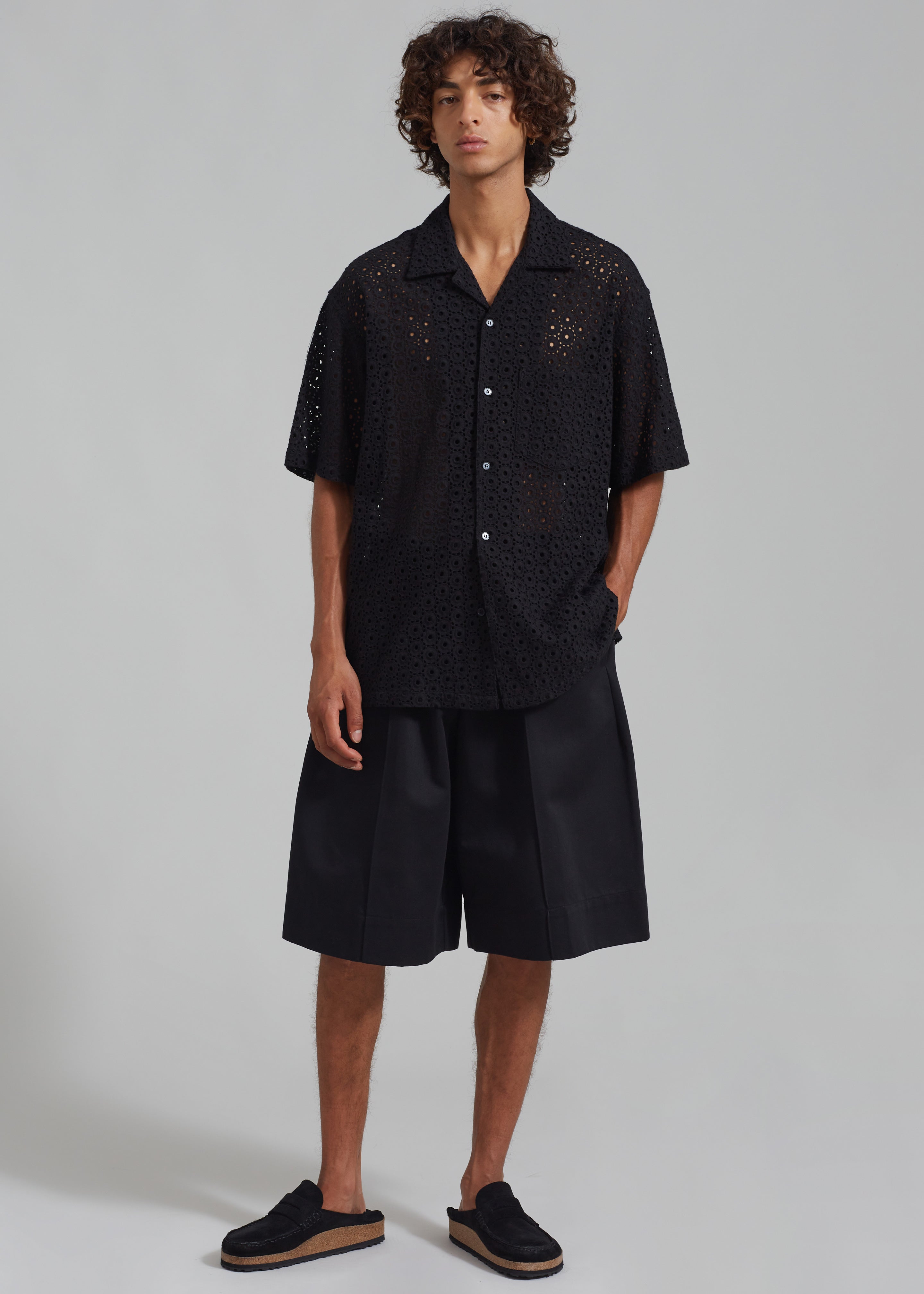 Adan Bermuda Shorts - Black The Frankie Shop Adan Bermuda Shorts - Black The Frankie Shop