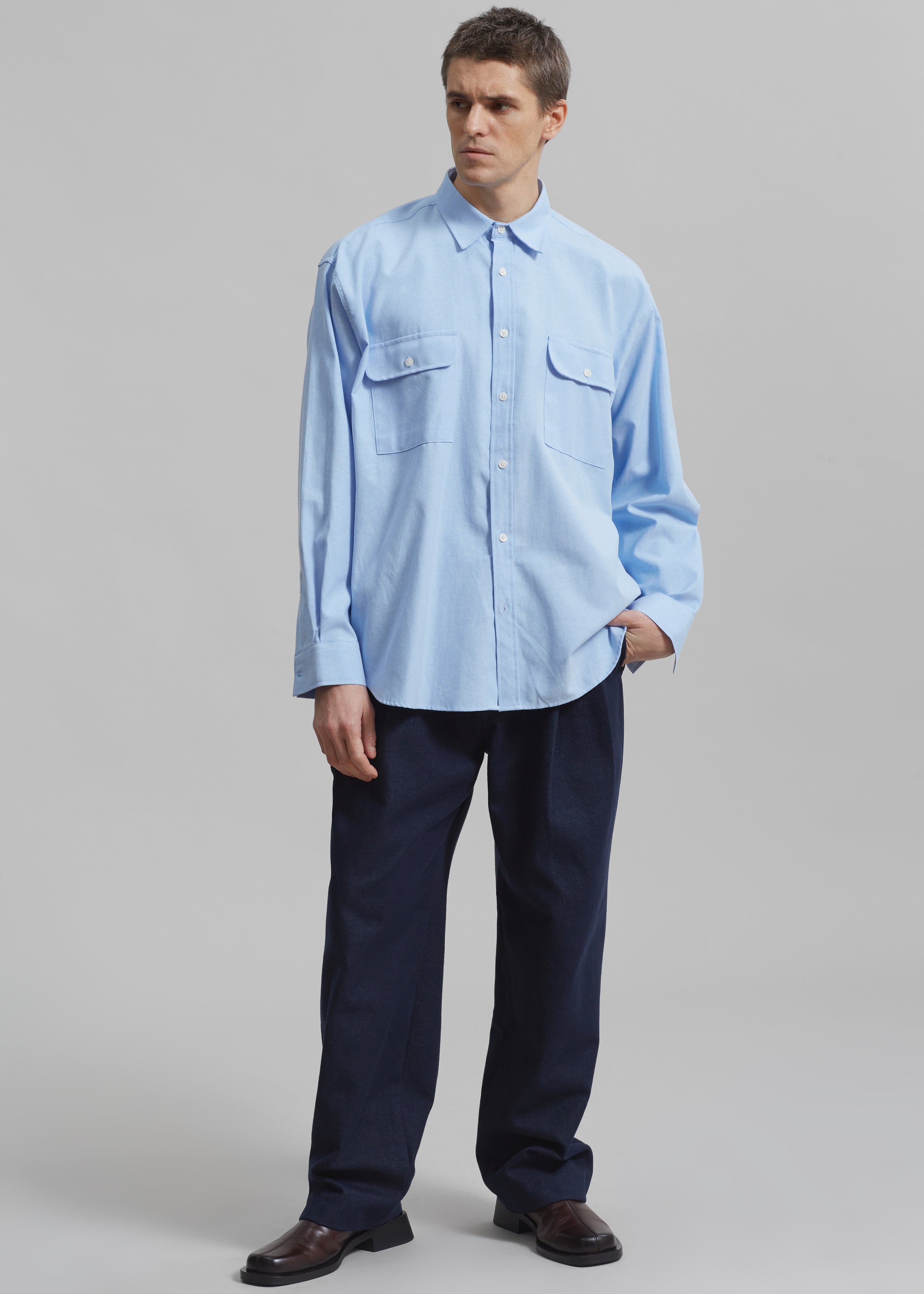 Alexander Button Up Shirt - Blue - 2