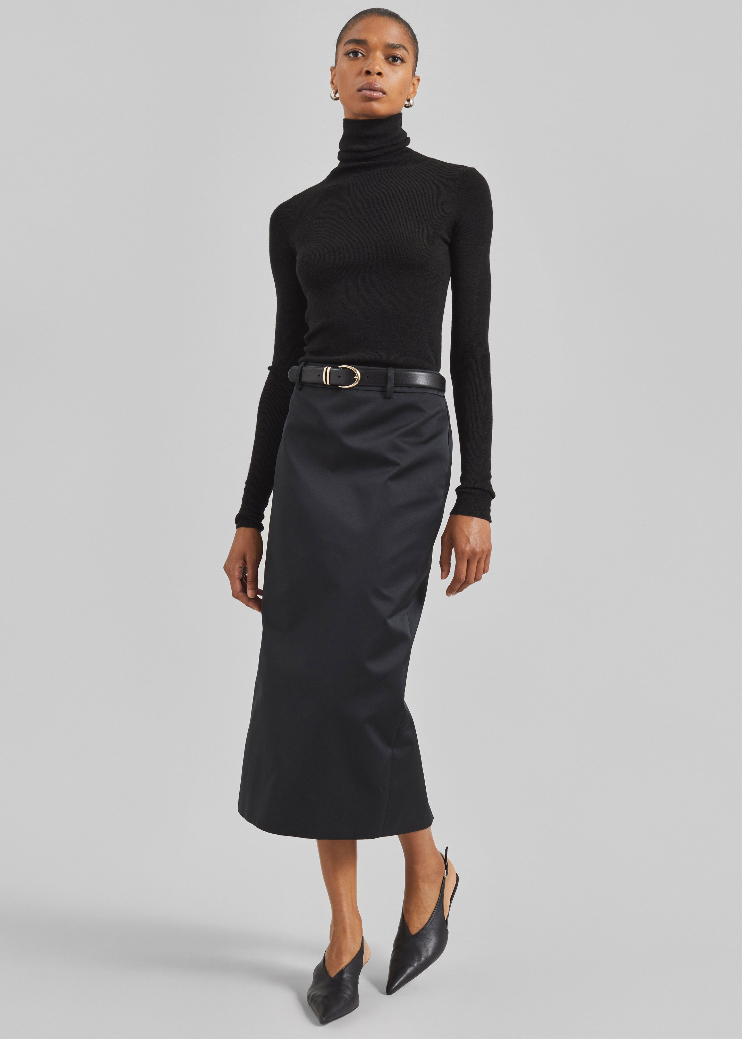 Alrose Satin Midi Skirt - Black – The Frankie Shop Alrose Satin Midi Skirt - Black – The Frankie Shop