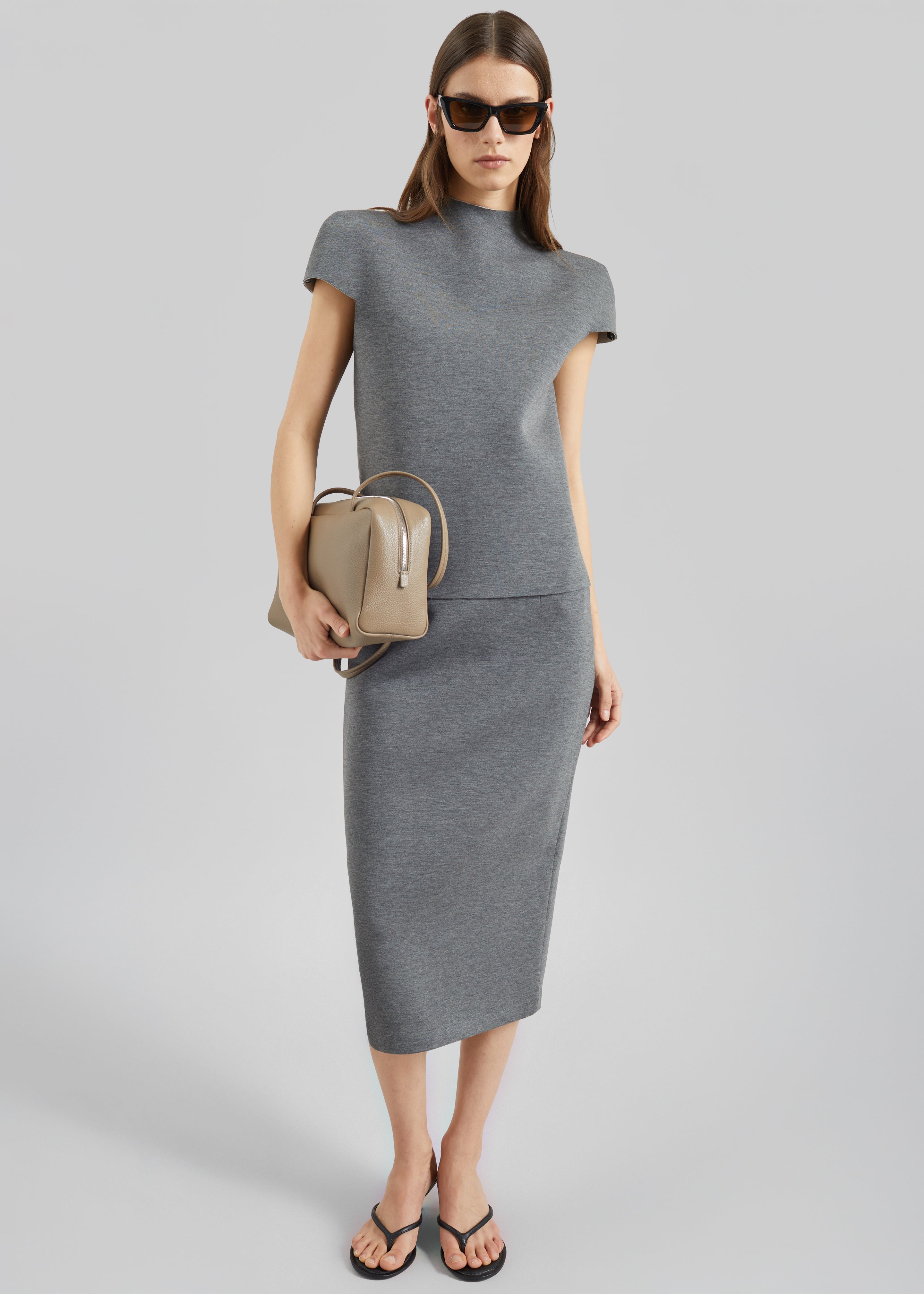 neoprene midi dress Anya Neoprene Midi Skirt