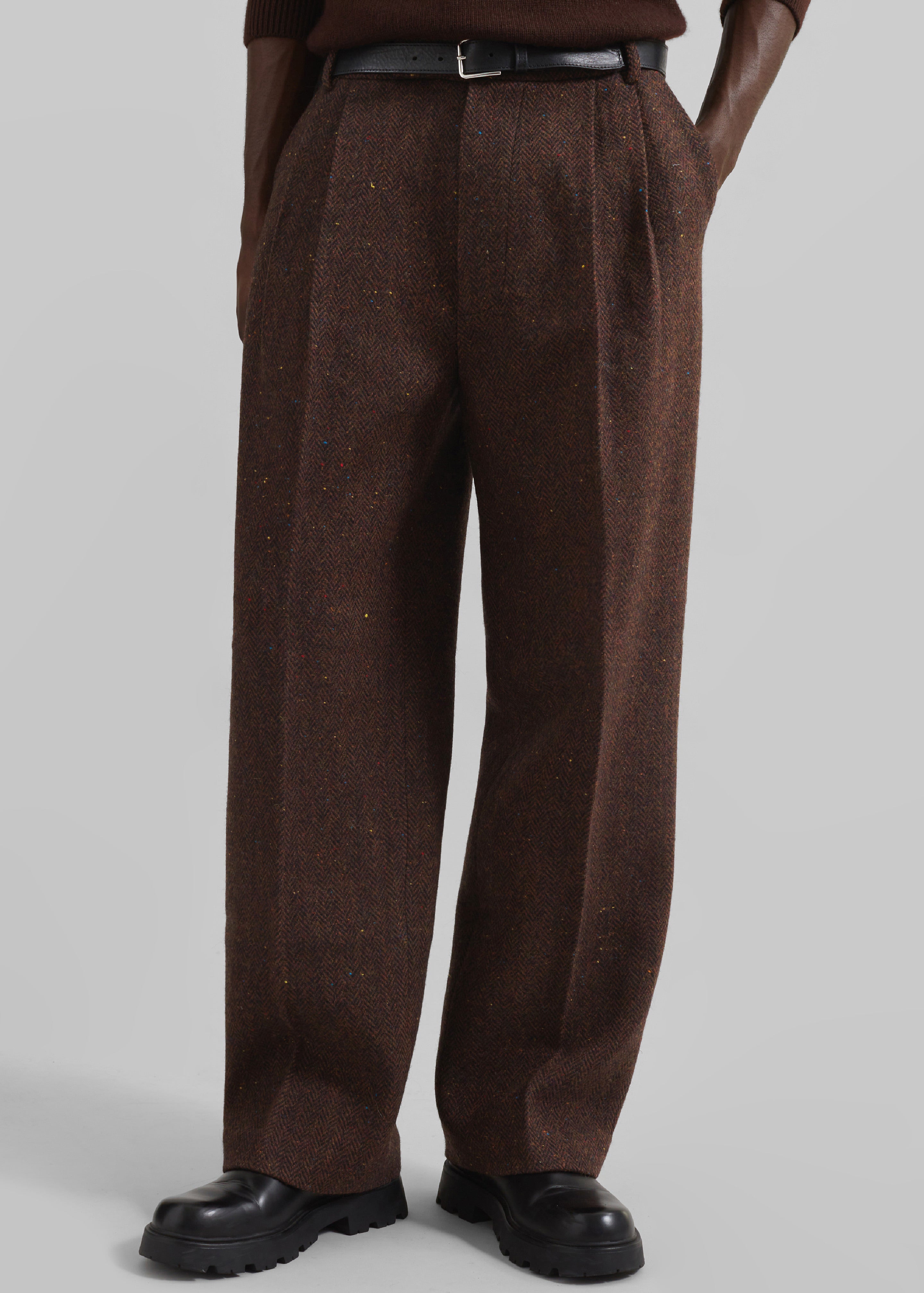 Beo Wool Suit Pants - Brown The Frankie Shop Beo Wool Suit Pants - Brown The Frankie Shop