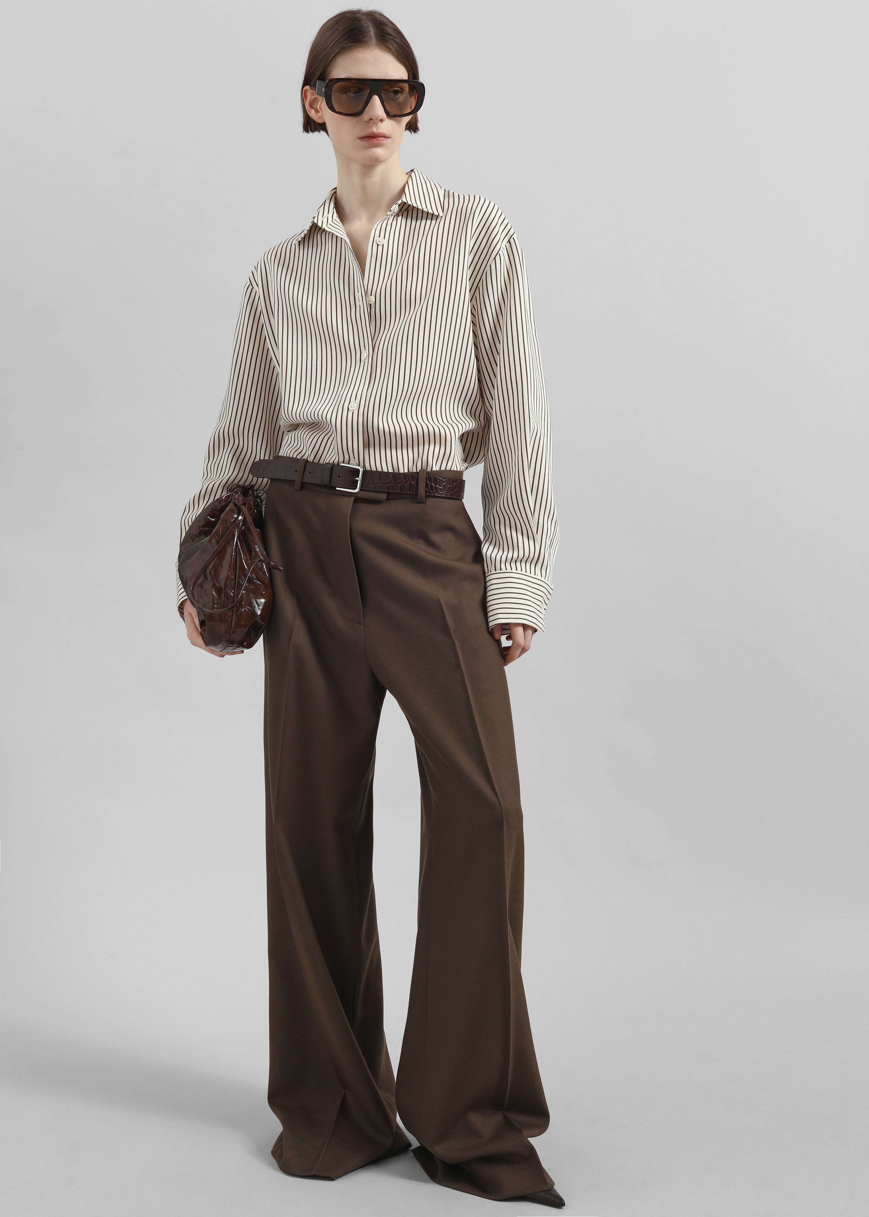 Brickell Trousers - Mocha – The Frankie Shop