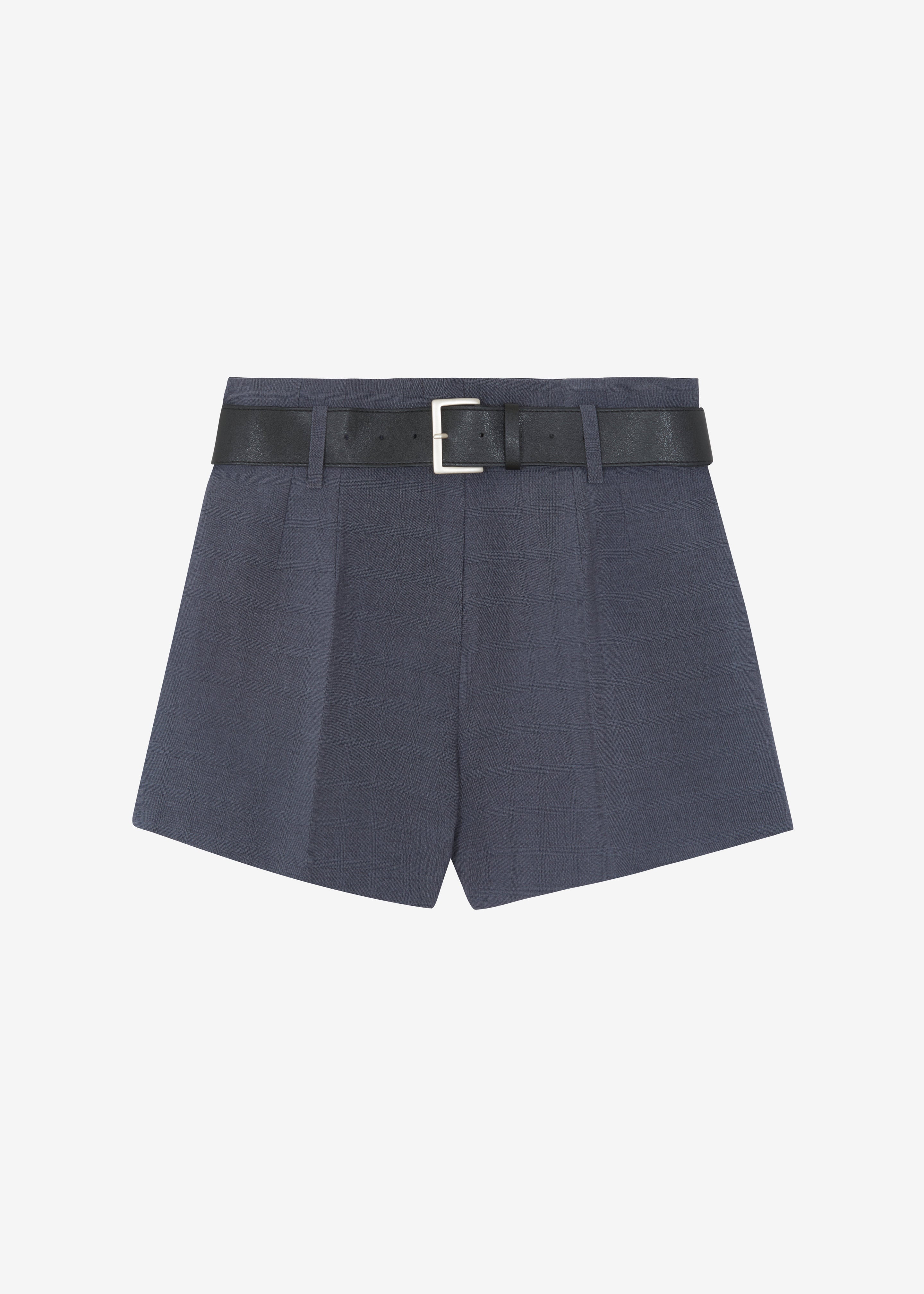 Chappell Belted Shorts - Grey - 14
