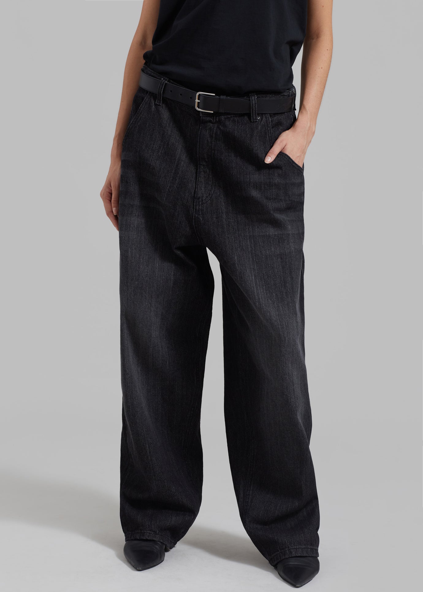 Charleston Oversized Jeans - Grey - 1