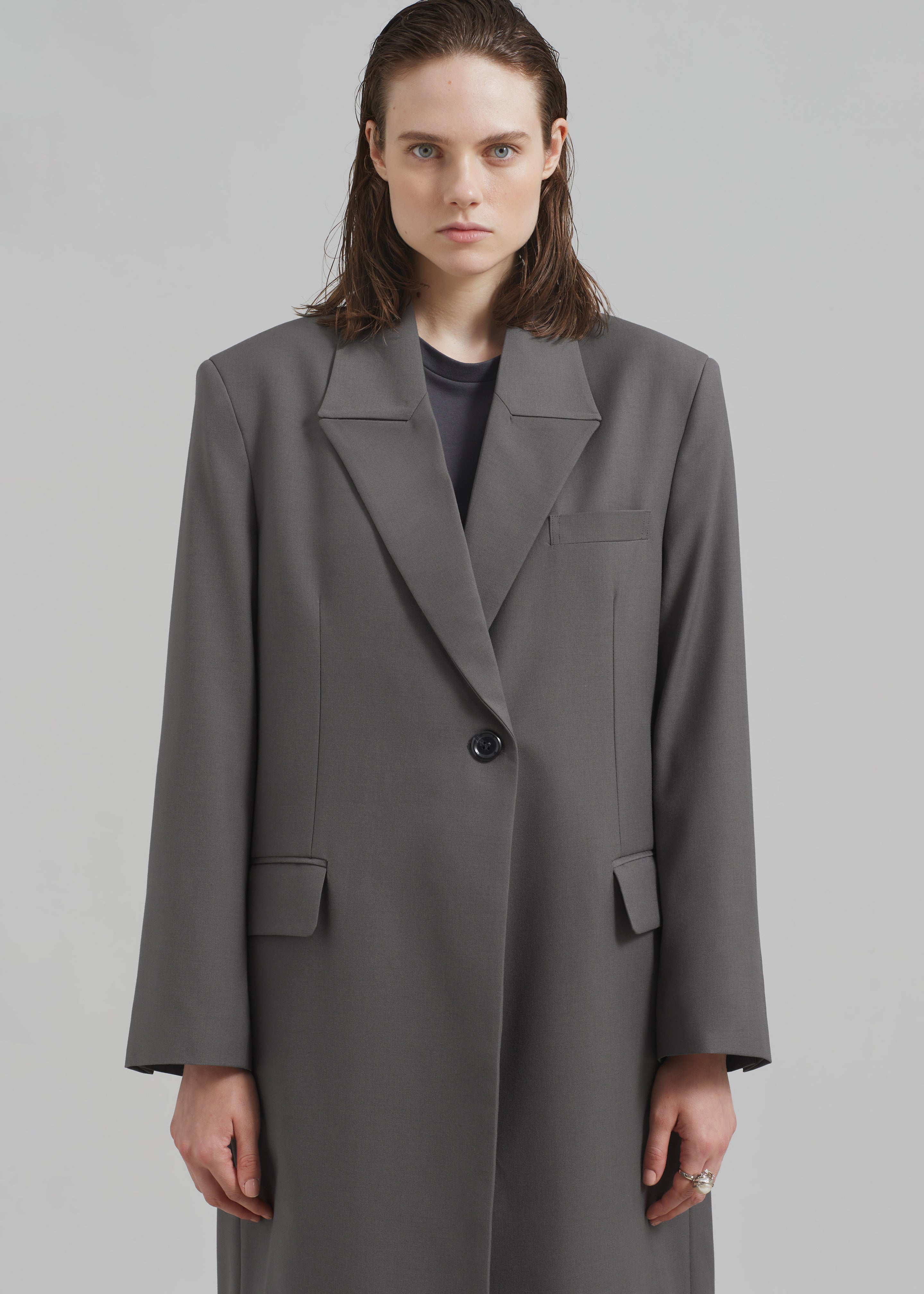 Charlotte Overcoat - Grey - 2