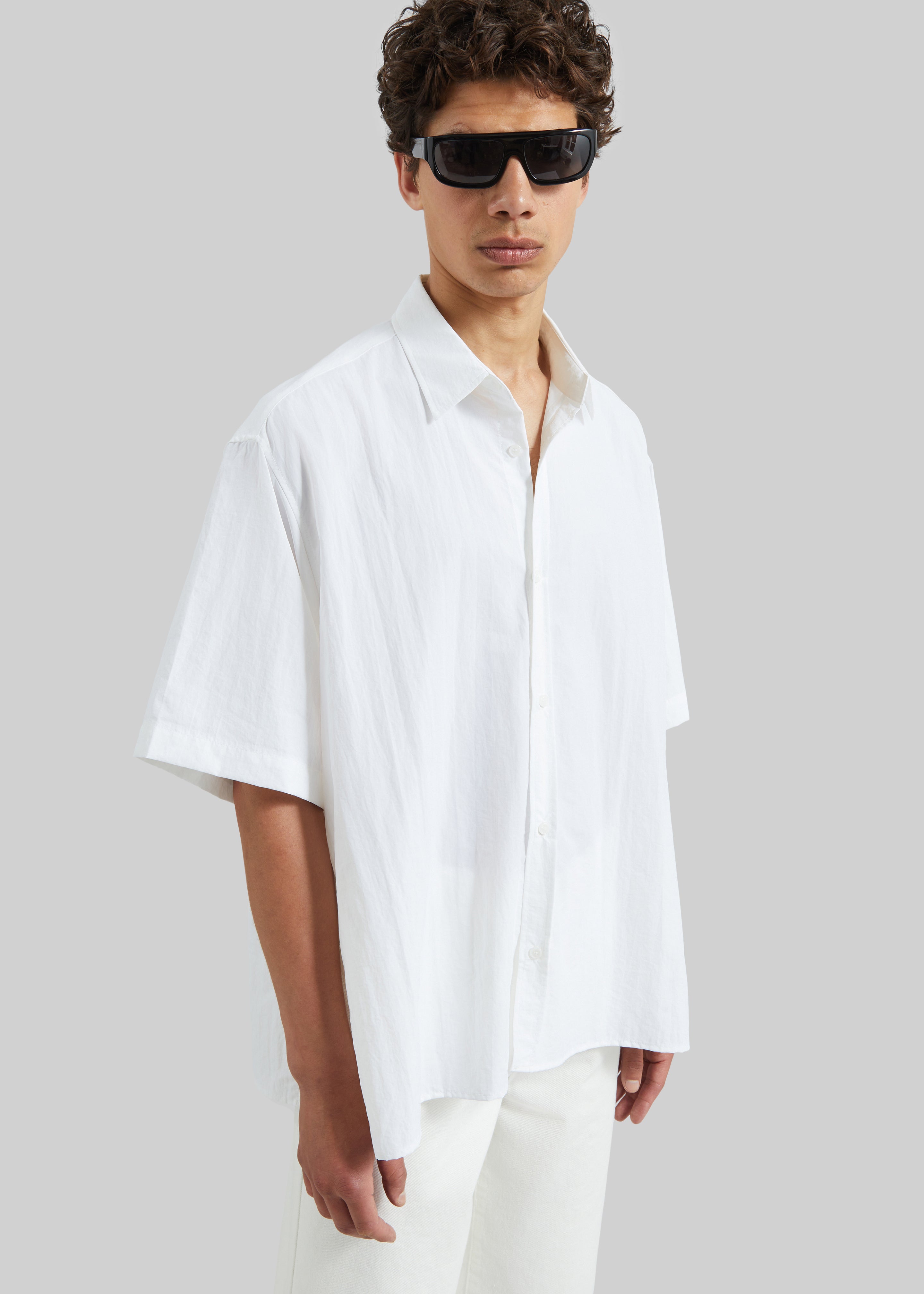 pleated front short sleeve dress shirt men white Colhame Adjustable Hem color-code:FNFR Express Men's Slim Pastel collar appearance Length:Tall 33
