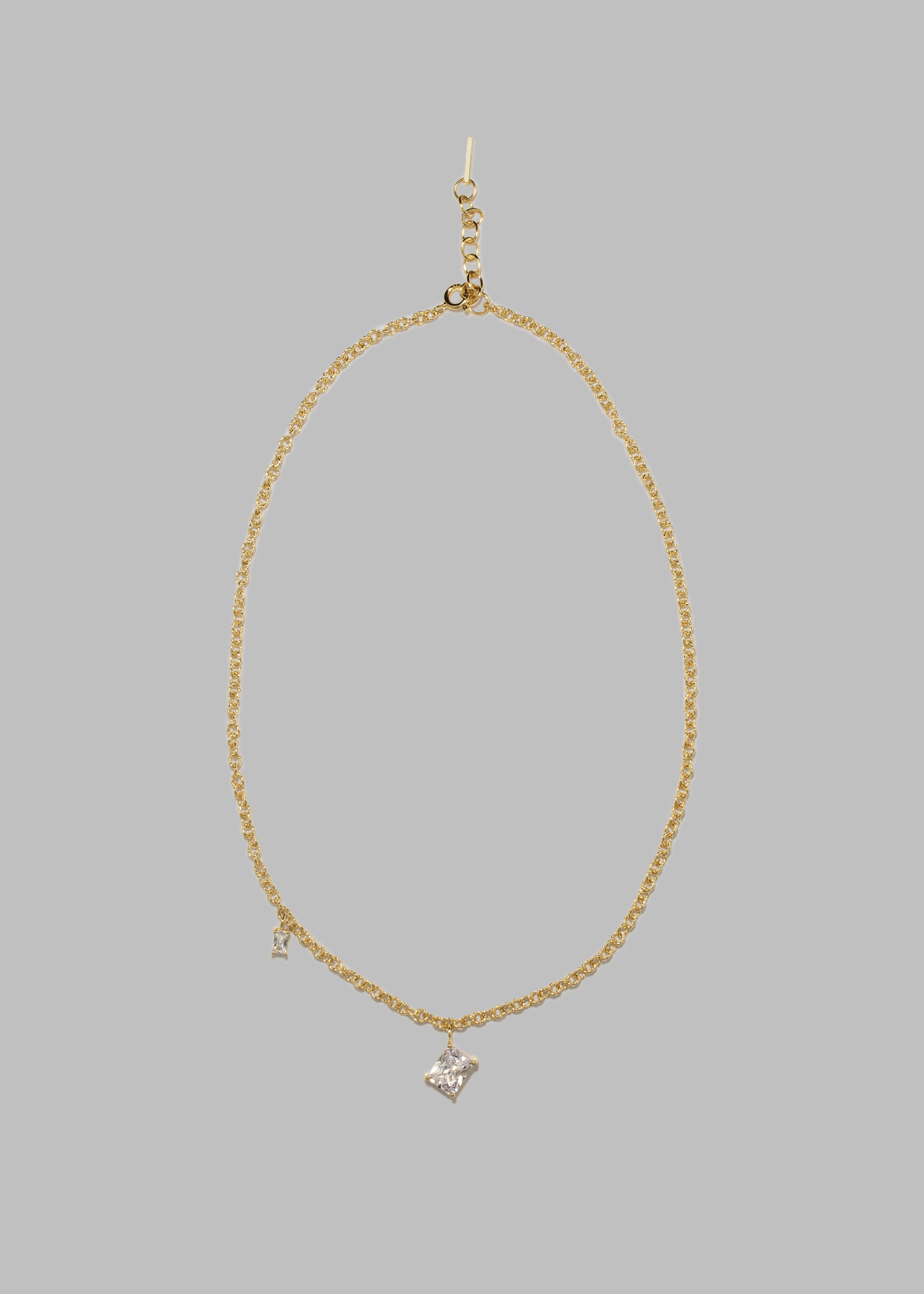 Completedworks Encrypted Dreams Necklace - Cubic Zirconia/Gold Vermeil - 2