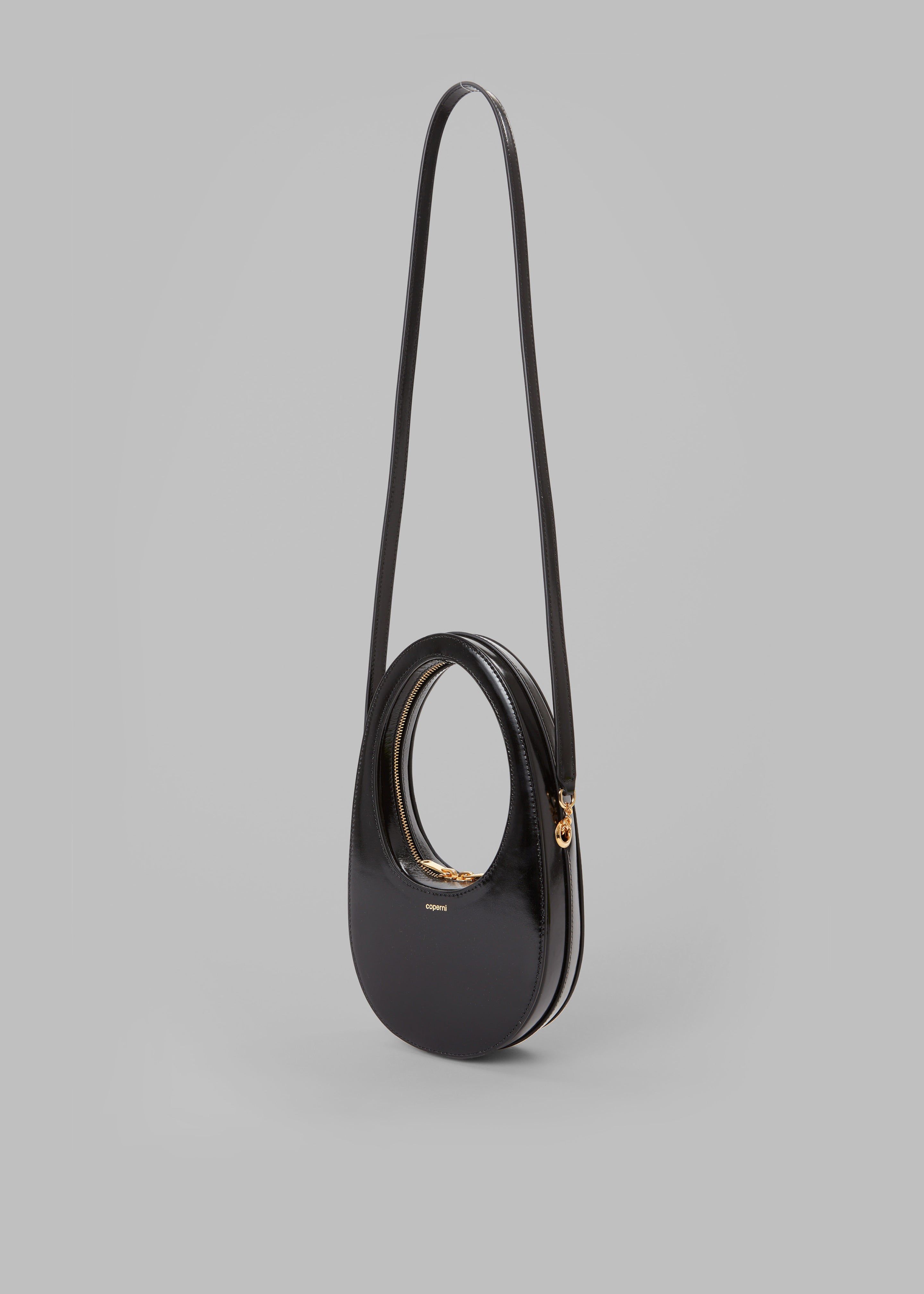 Coperni Crossbody Mini Swipe Bag - Black/Gold - 3