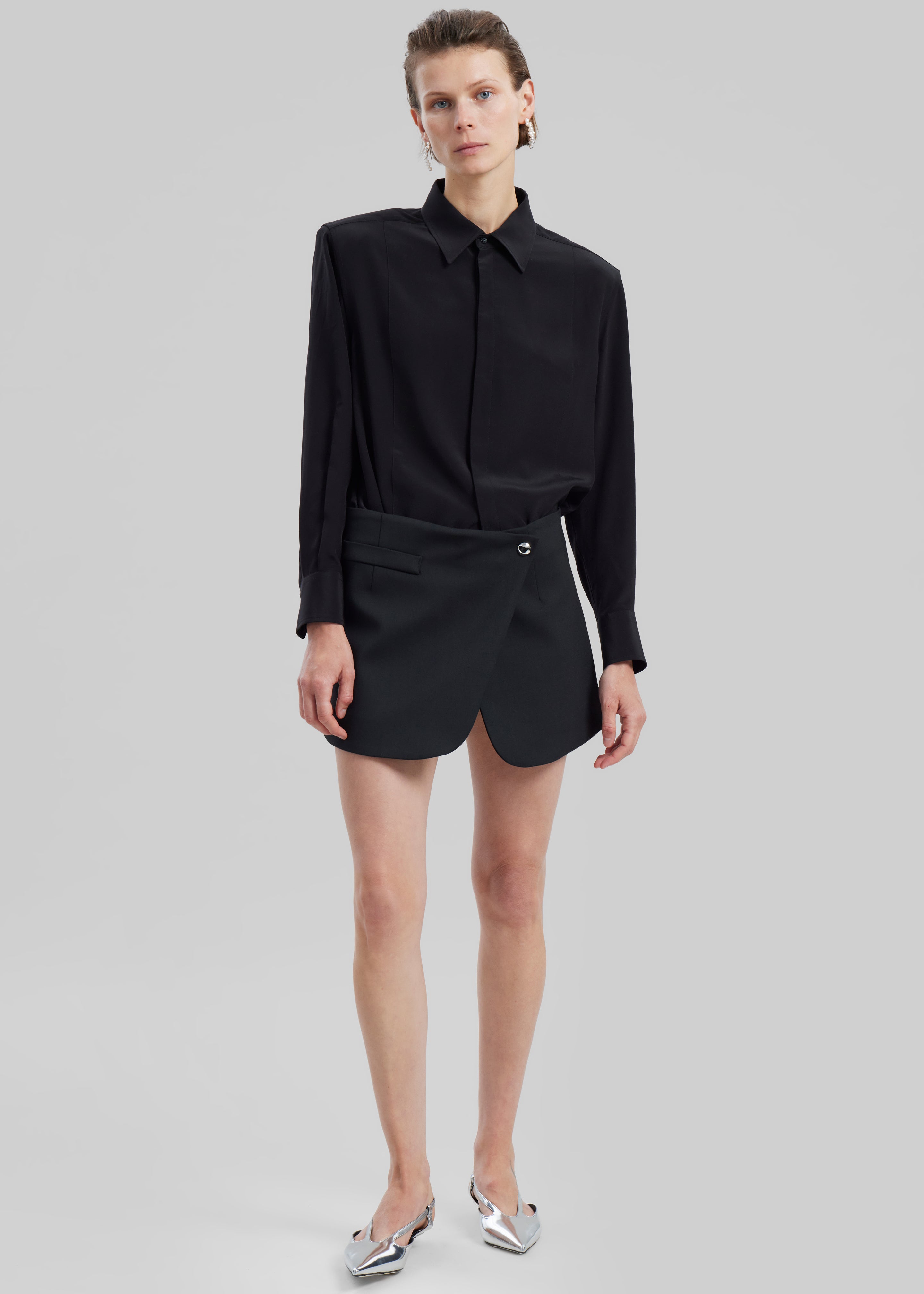 Coperni Tailored Mini Skirt - Black - 2