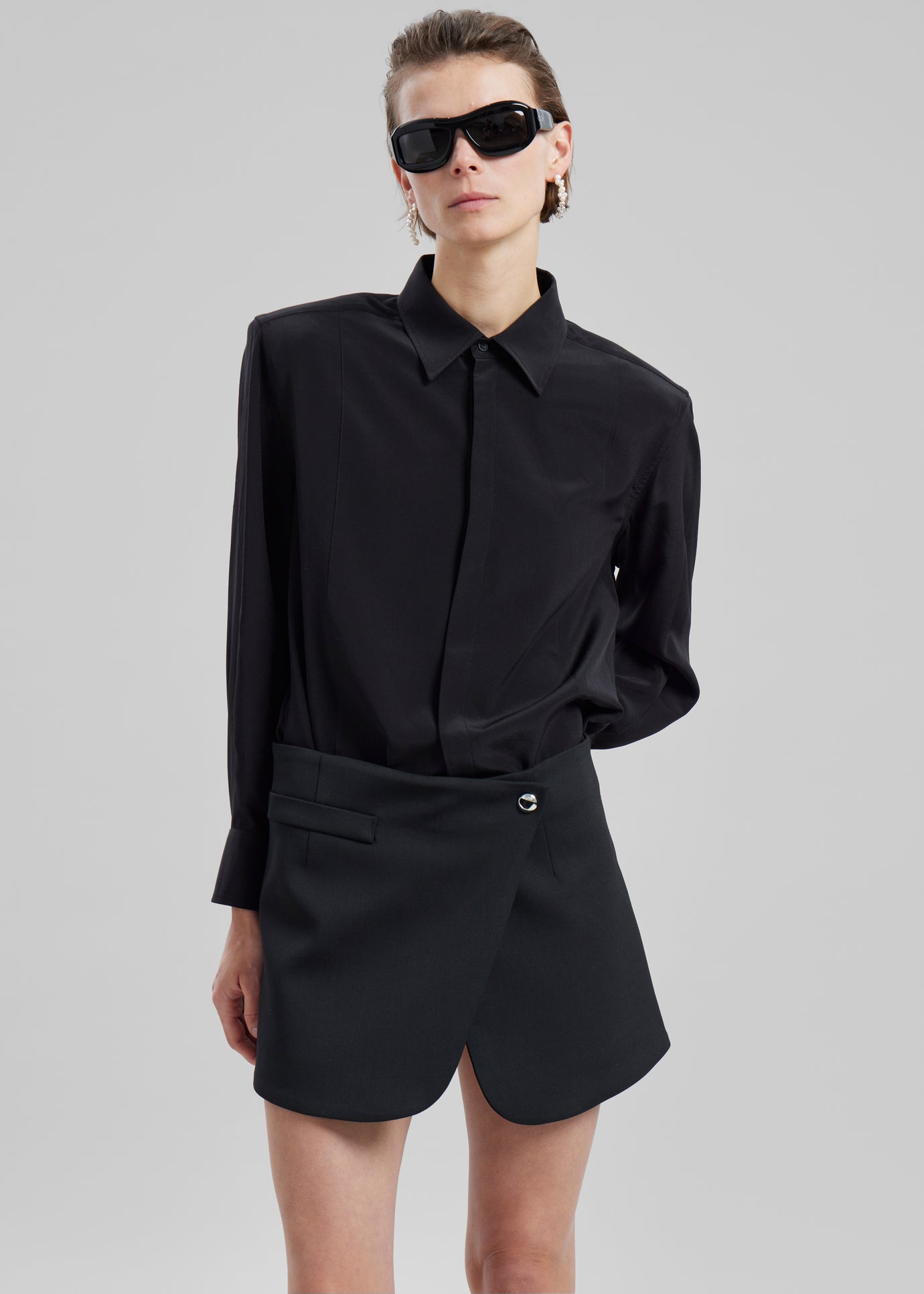 Coperni Tailored Mini Skirt - Black