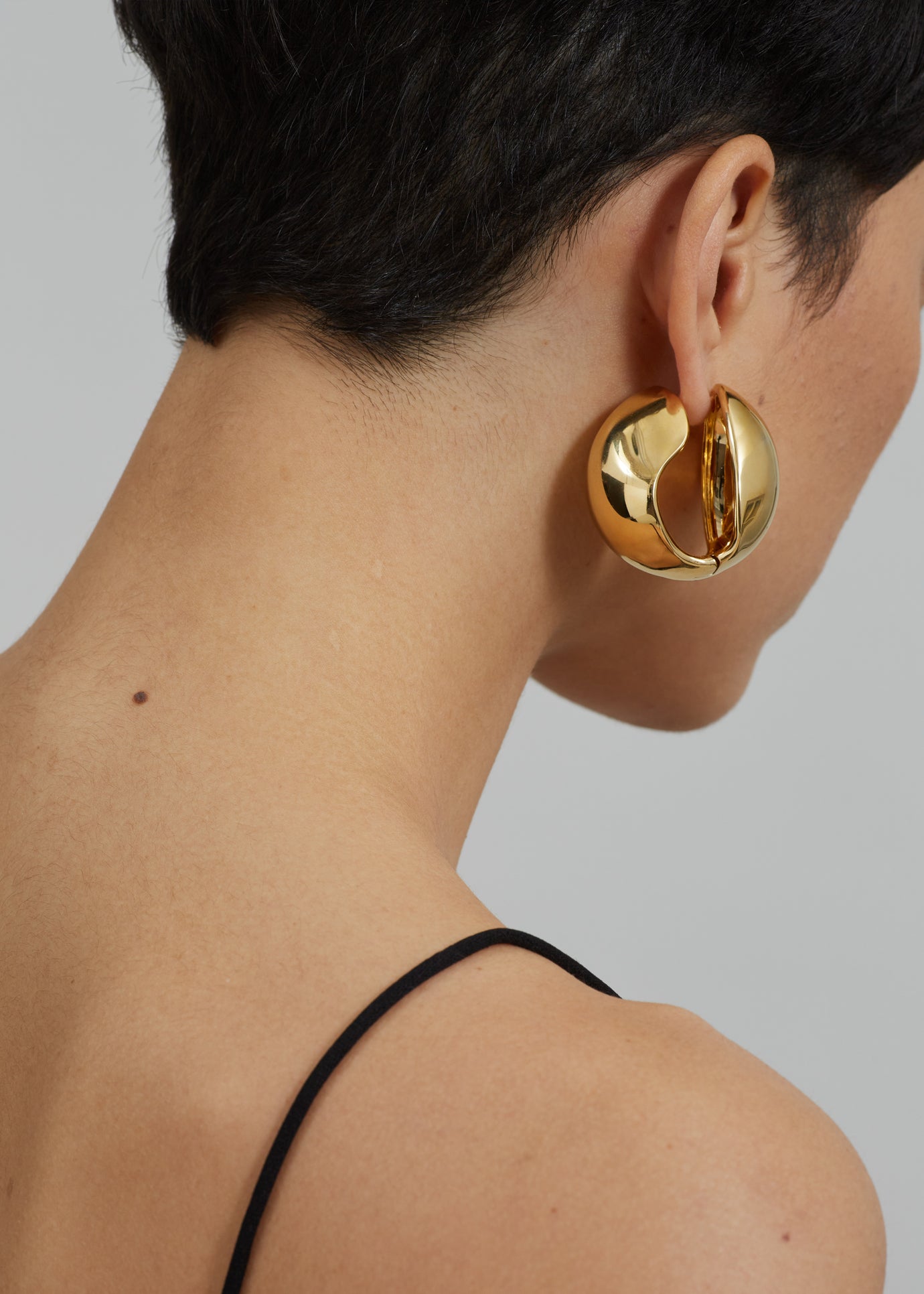 Coperni XL Logo Creole Earrings - Gold - 1