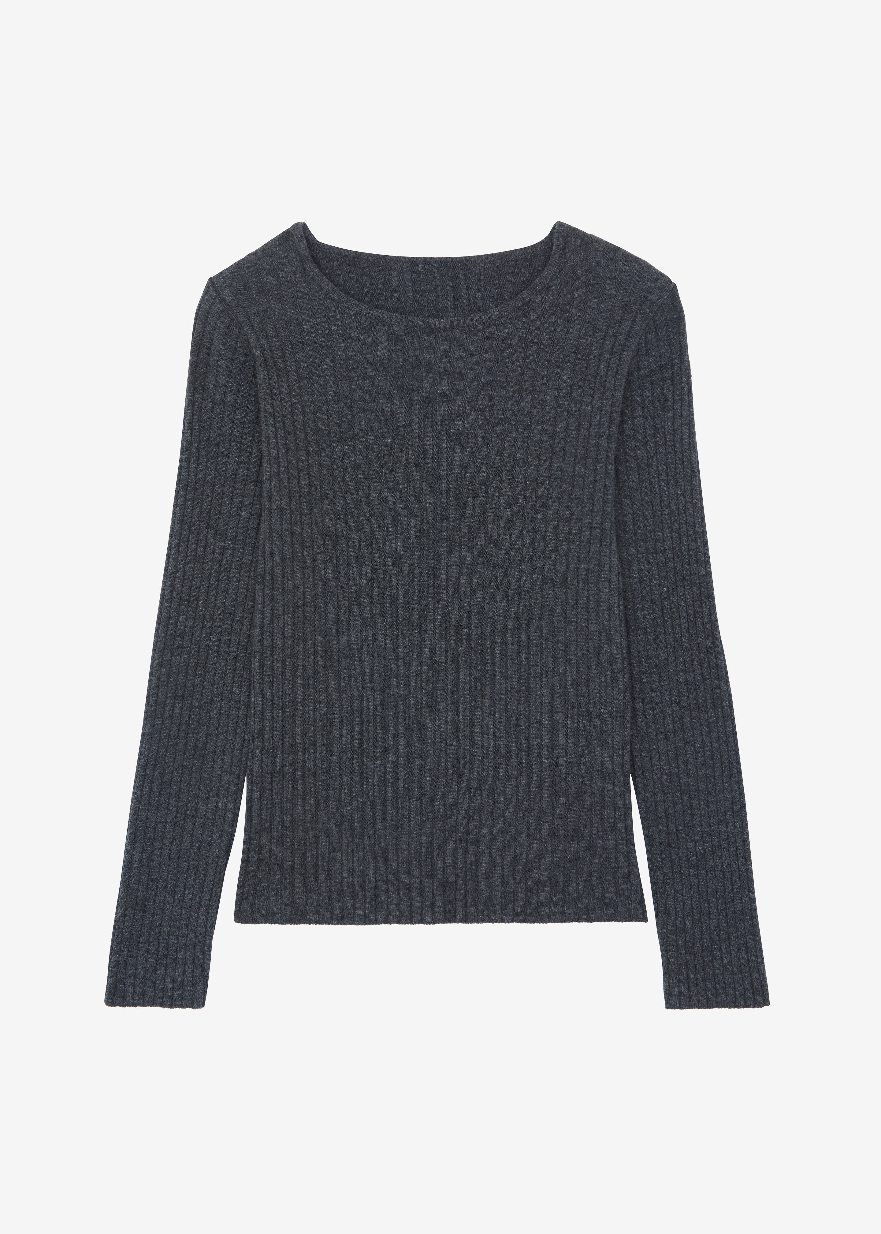 Cora Ribbed Sweater - Charcoal - 8