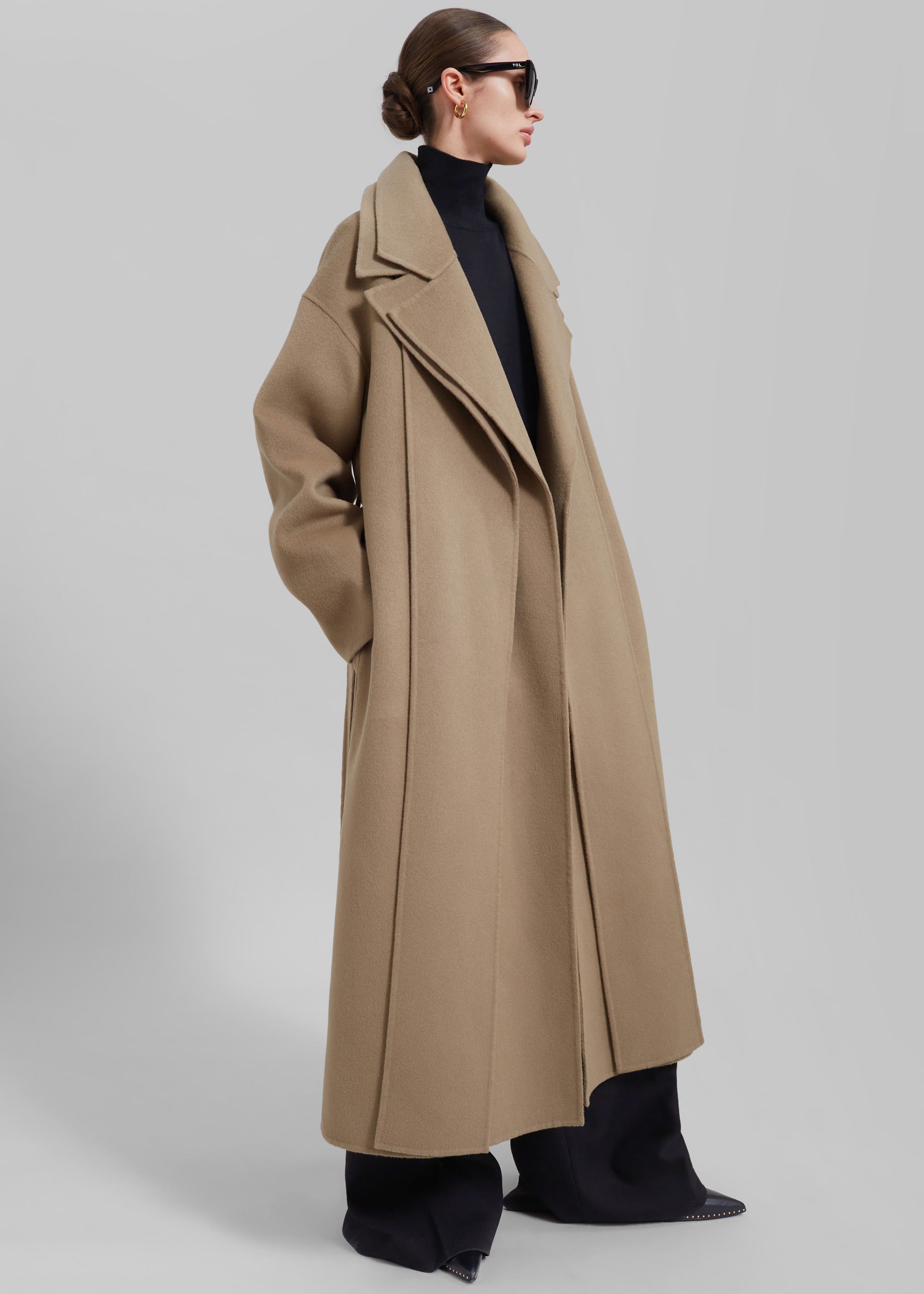 Dalary Double Collar Coat - Brown