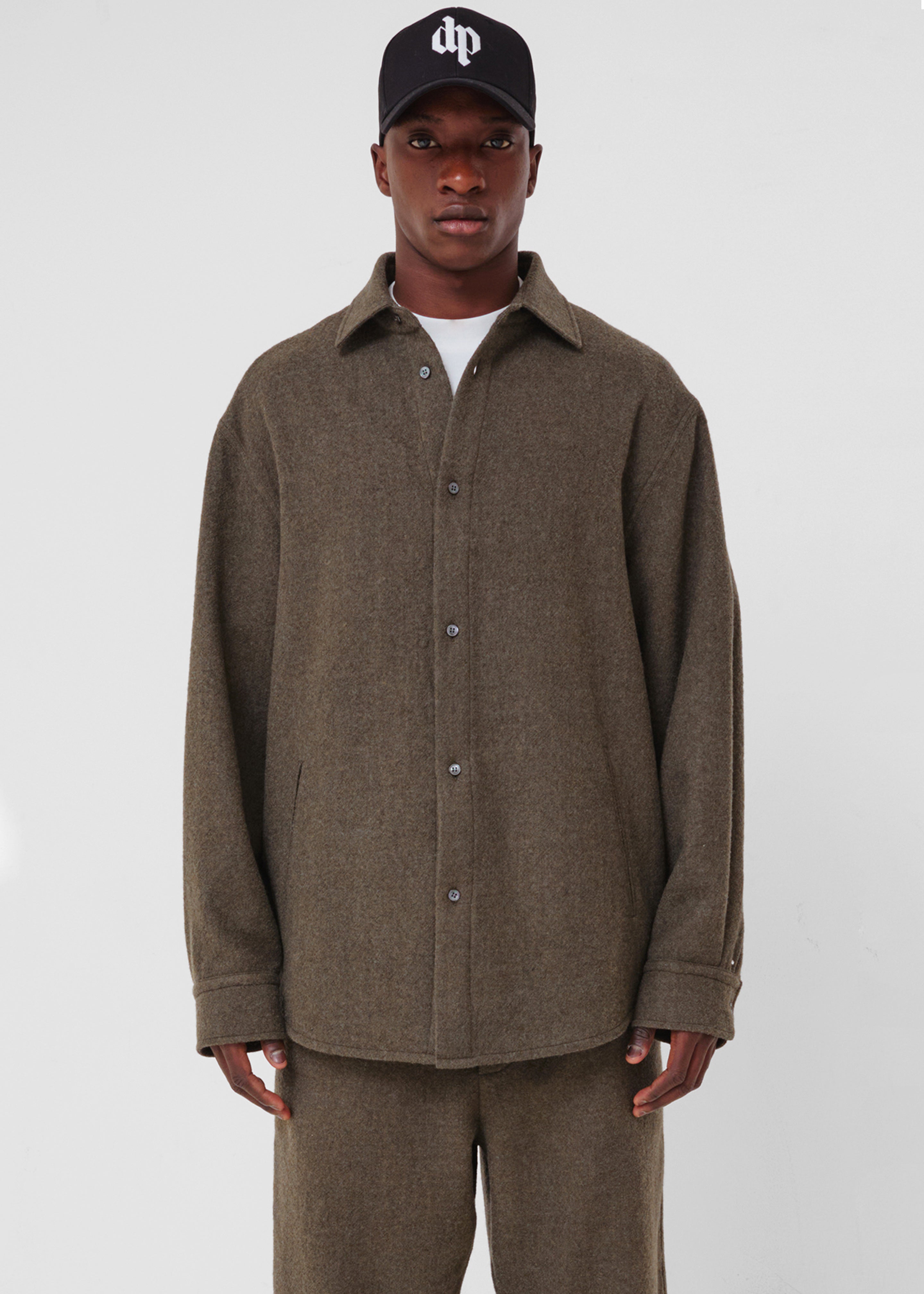 Darkpark Keanu Japanese Light Wool Shirt - Military Green – The
