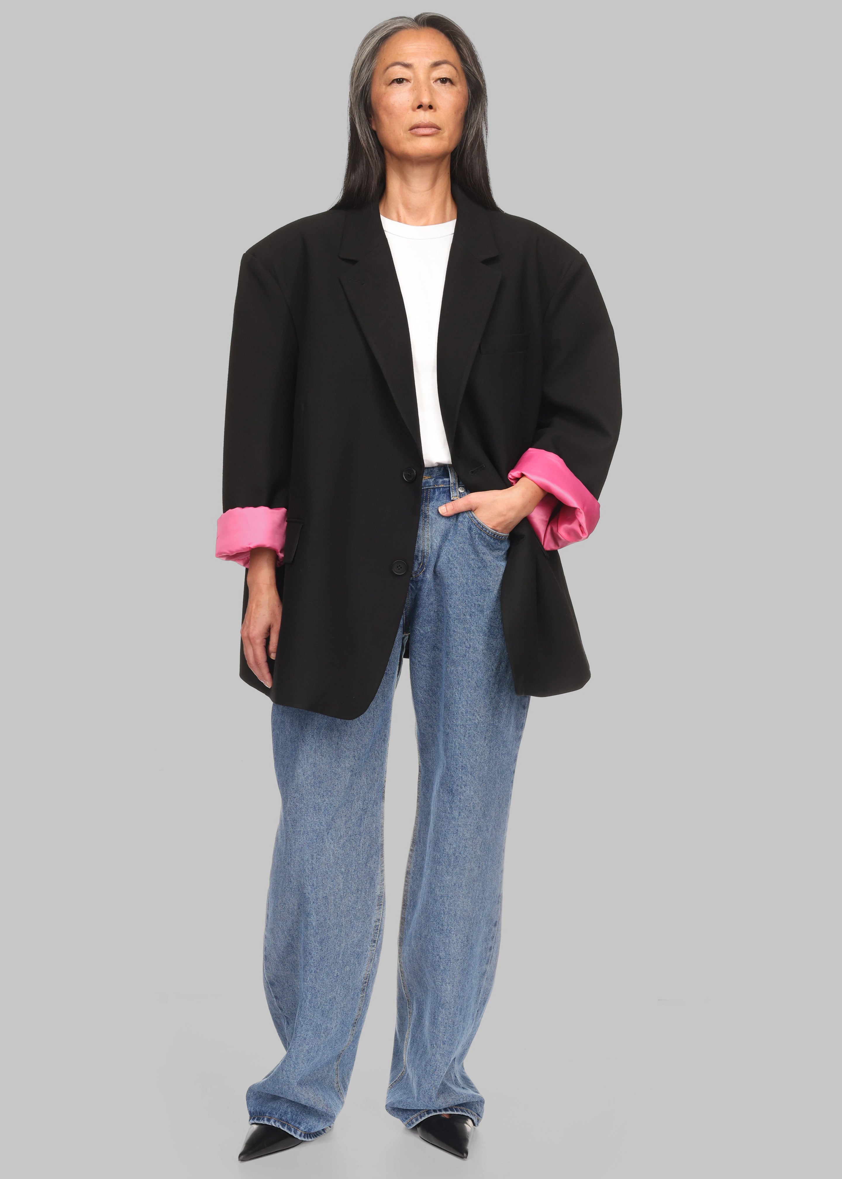 Frankie Oversized Boyfriend Blazer x Barbie™ - Black – The Frankie Shop