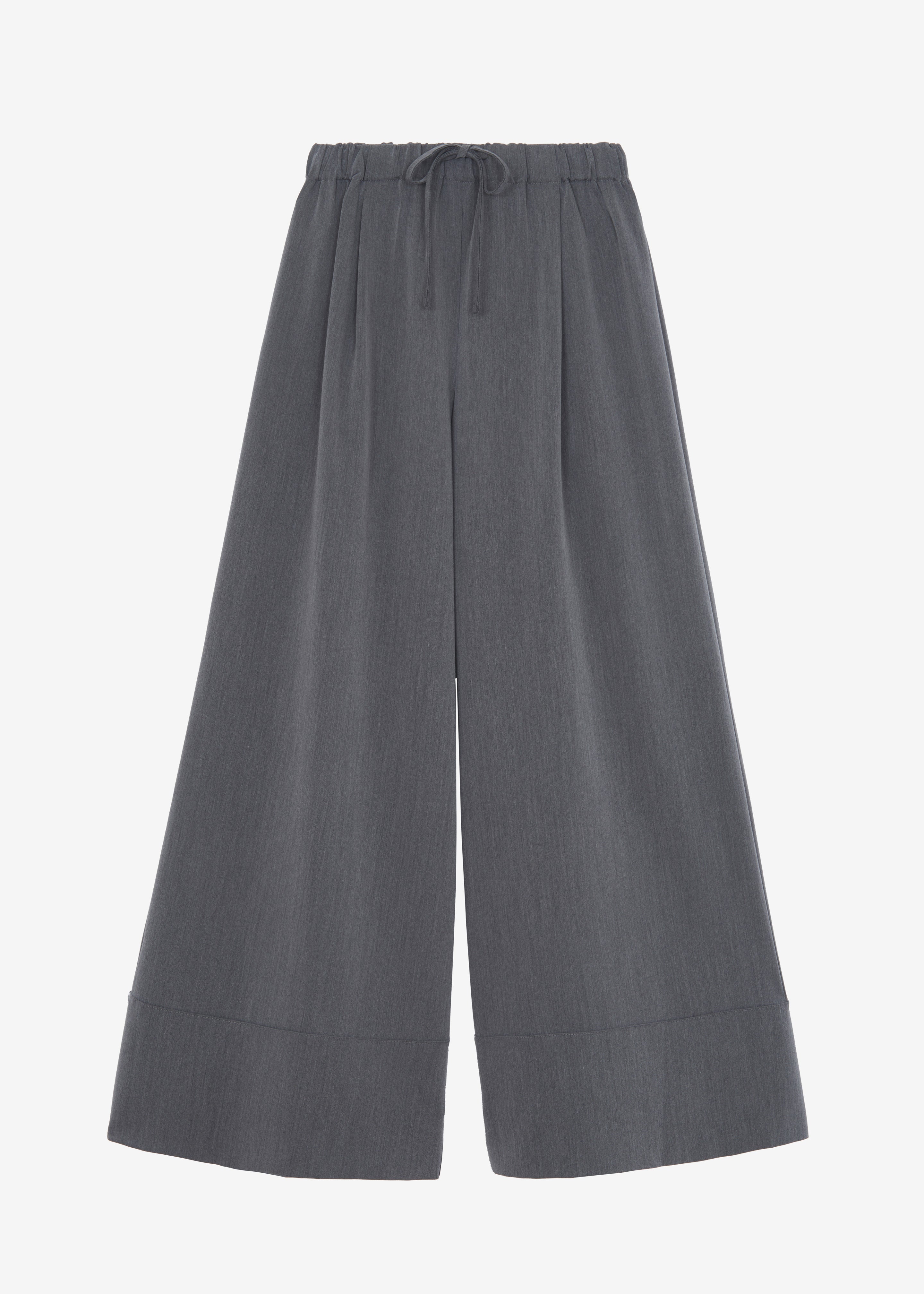 Hadley Wide Drawstring Pants - Grey - 9