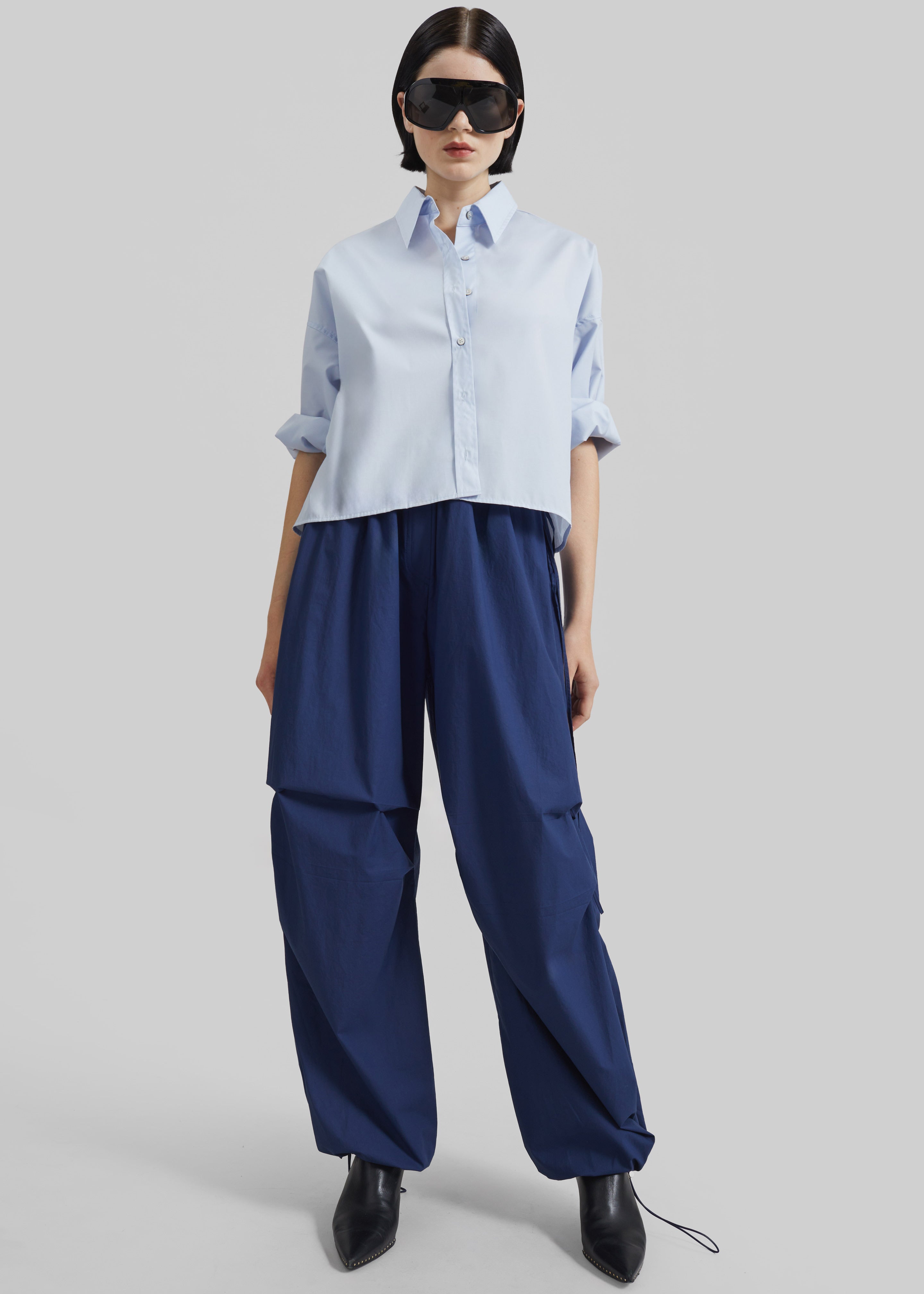 Halnaker Balloon Parachute Pants - Blue – The Frankie Shop