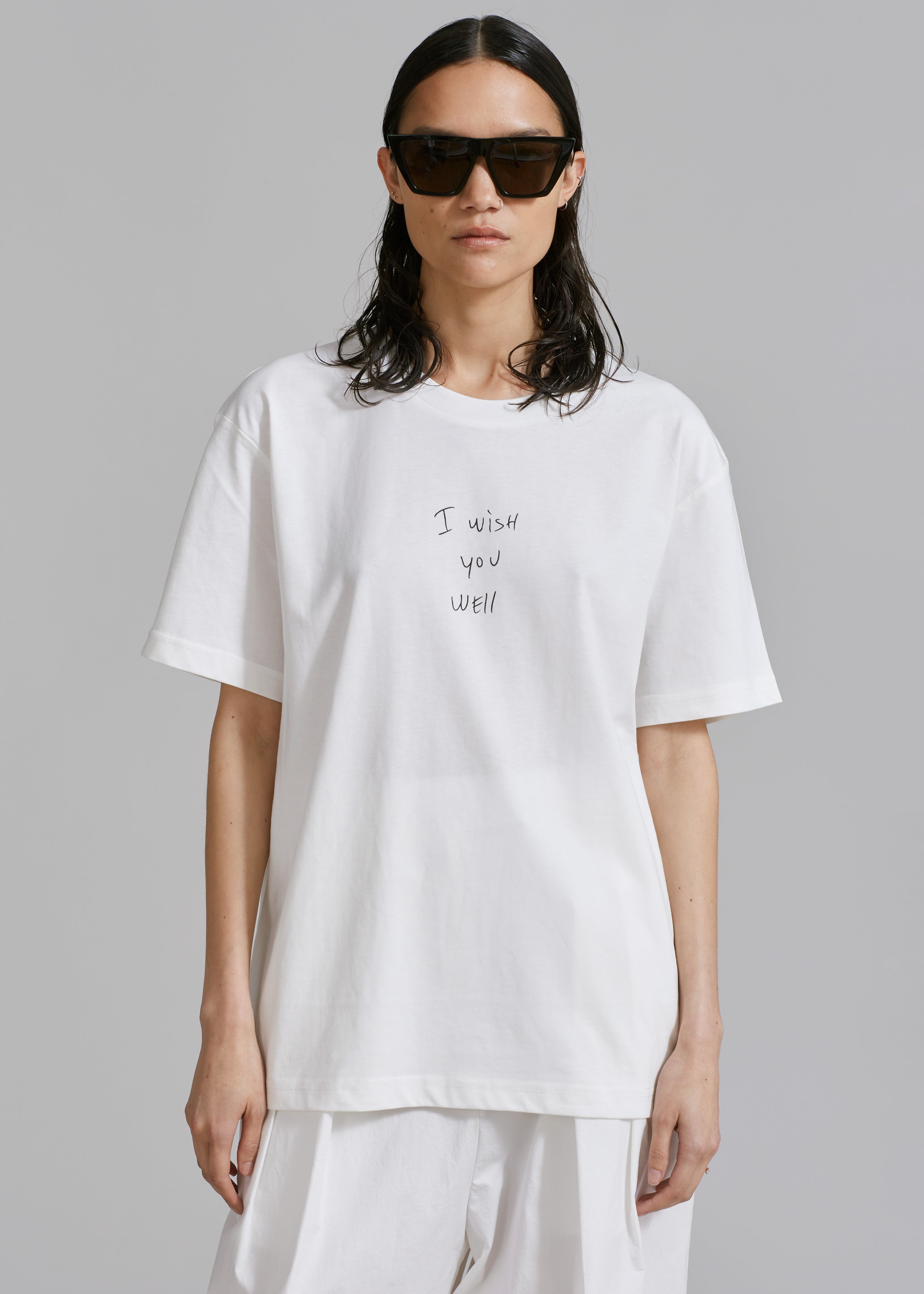 The Frankie Shop x Thomas Lélu Slope T-Shirt - Off White/Black - 7