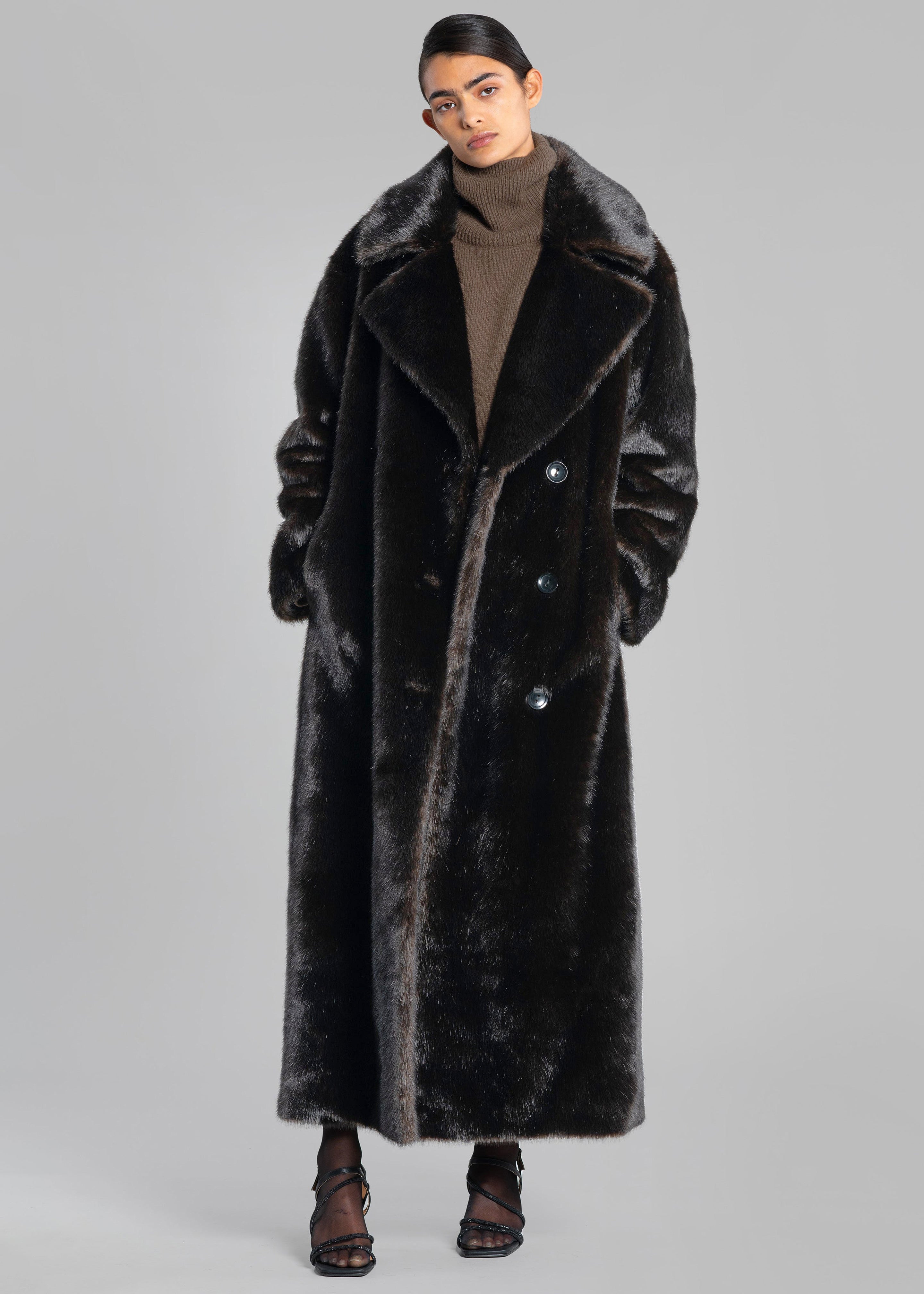 The Frankie Shop Joni Faux Fur Coat