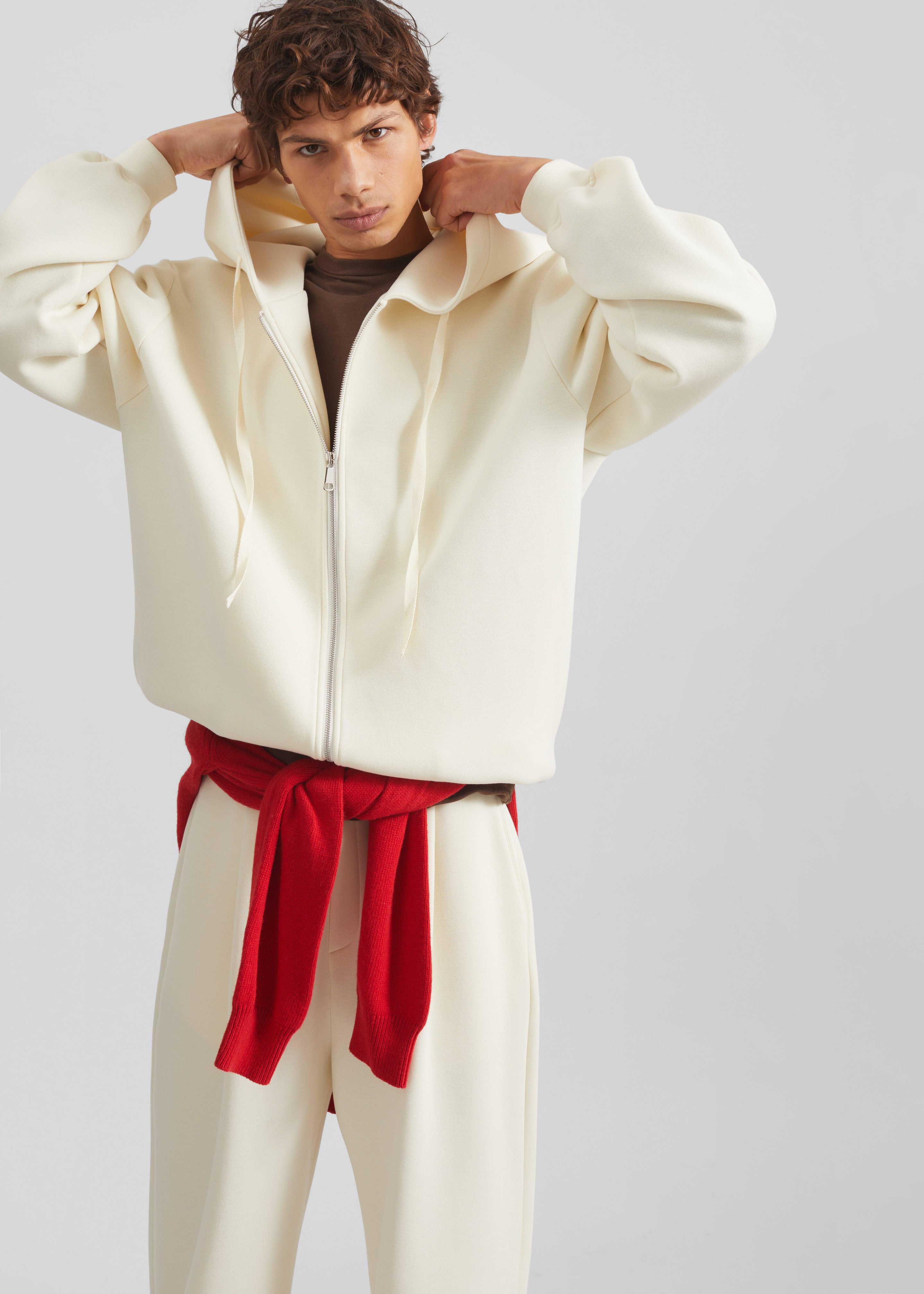 Kallmyr Zip-Up Hoodie - Ivory – The Frankie Shop