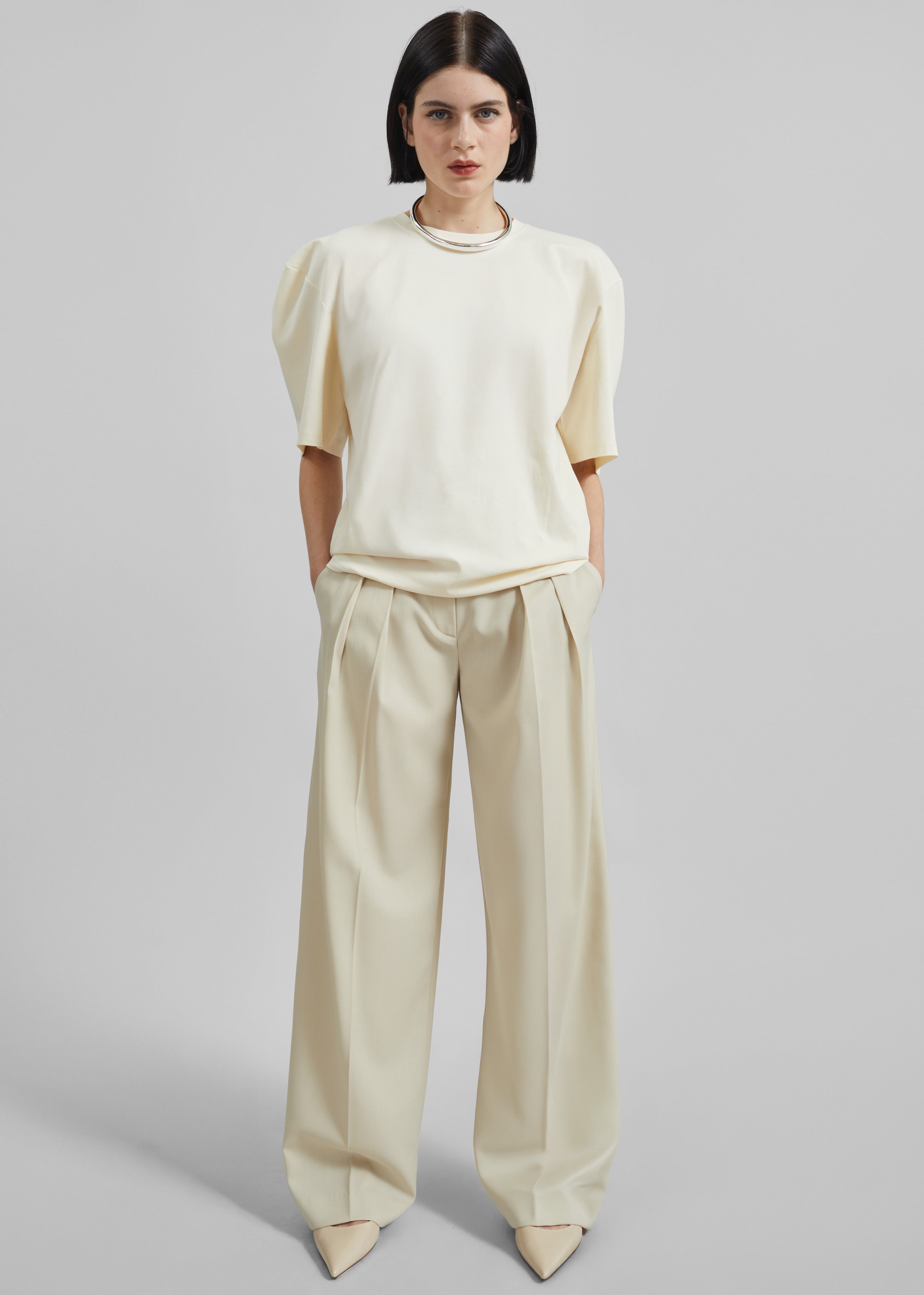 トップス MARNO Taylor shirt cream Taylor shirt – MARNO