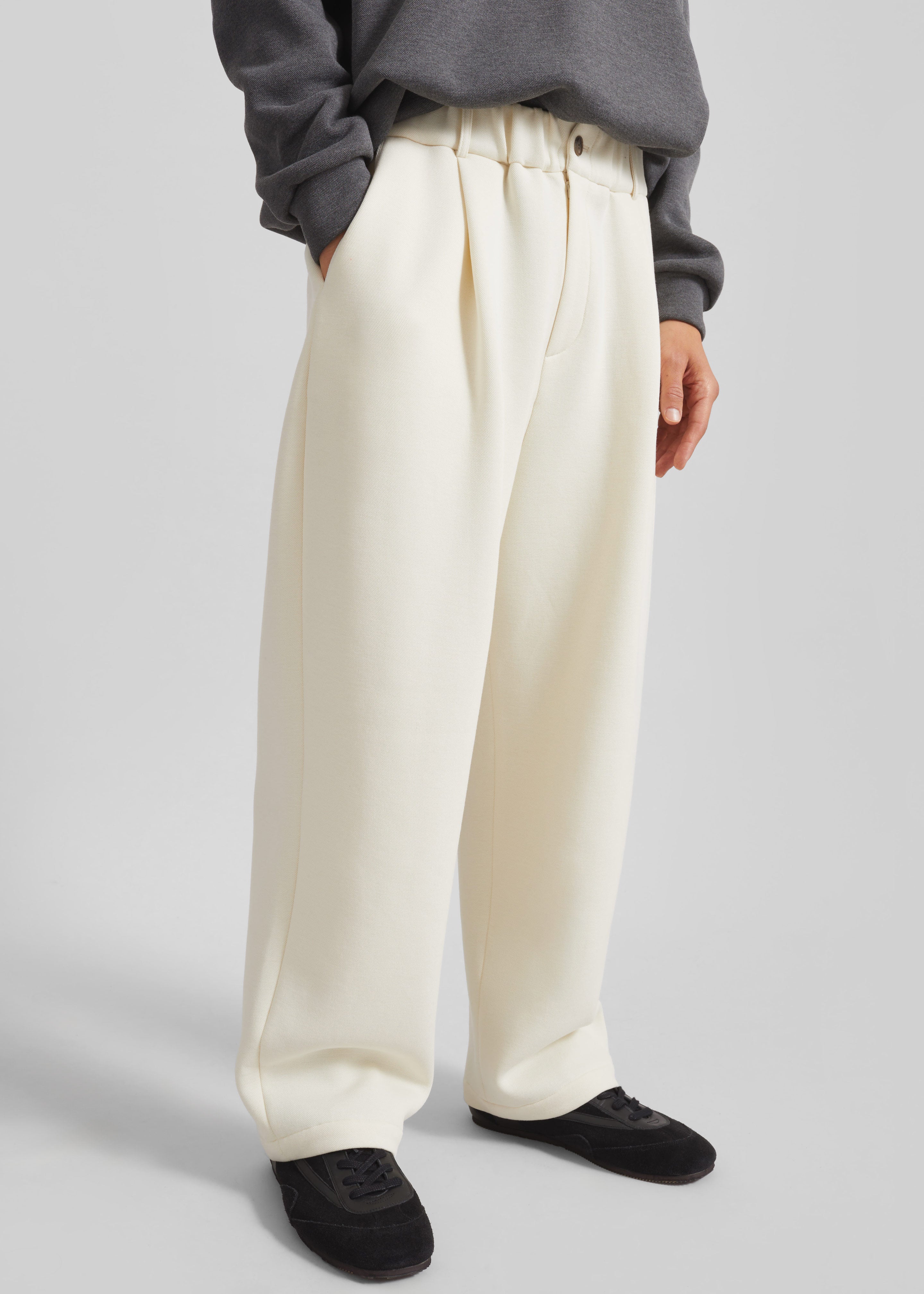 Lenham Straight Pants - Ivory – The Frankie Shop