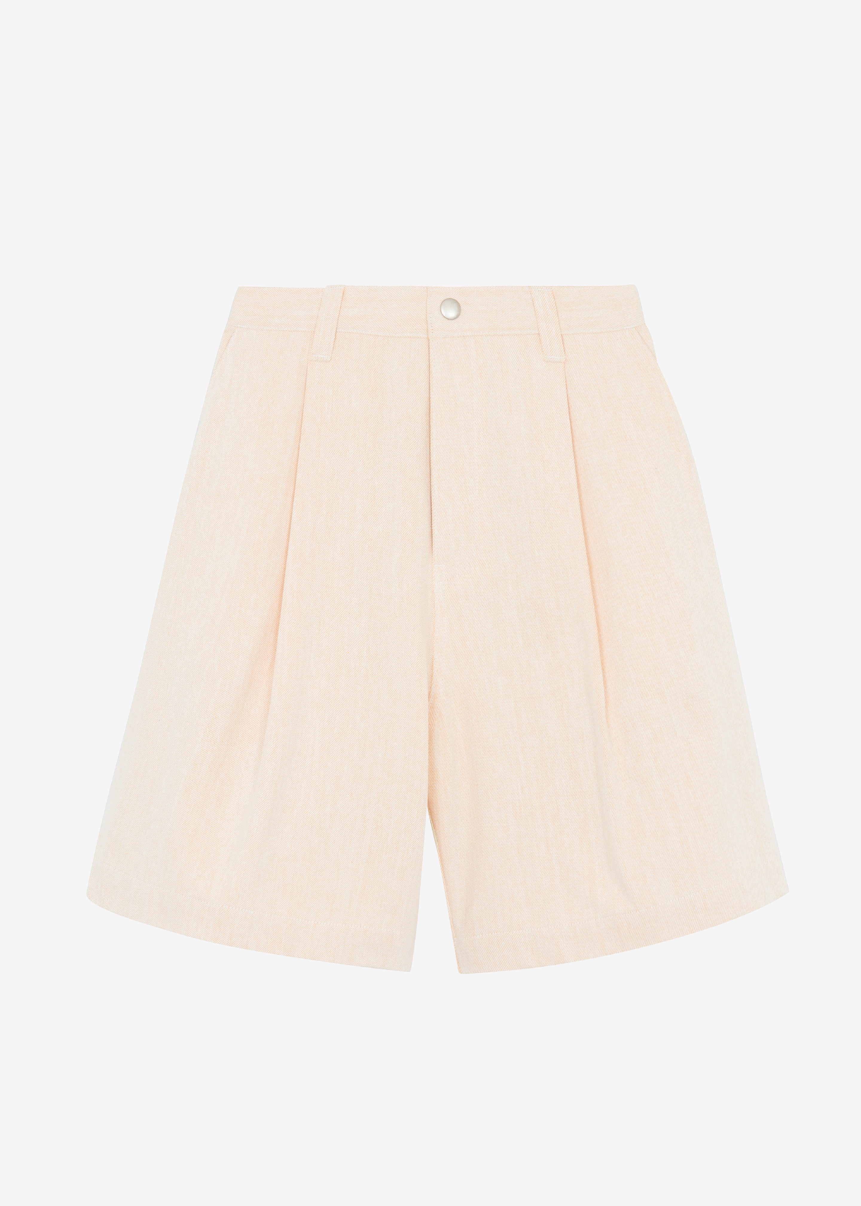Lou Denim Bermuda Shorts - Light Apricot - 8
