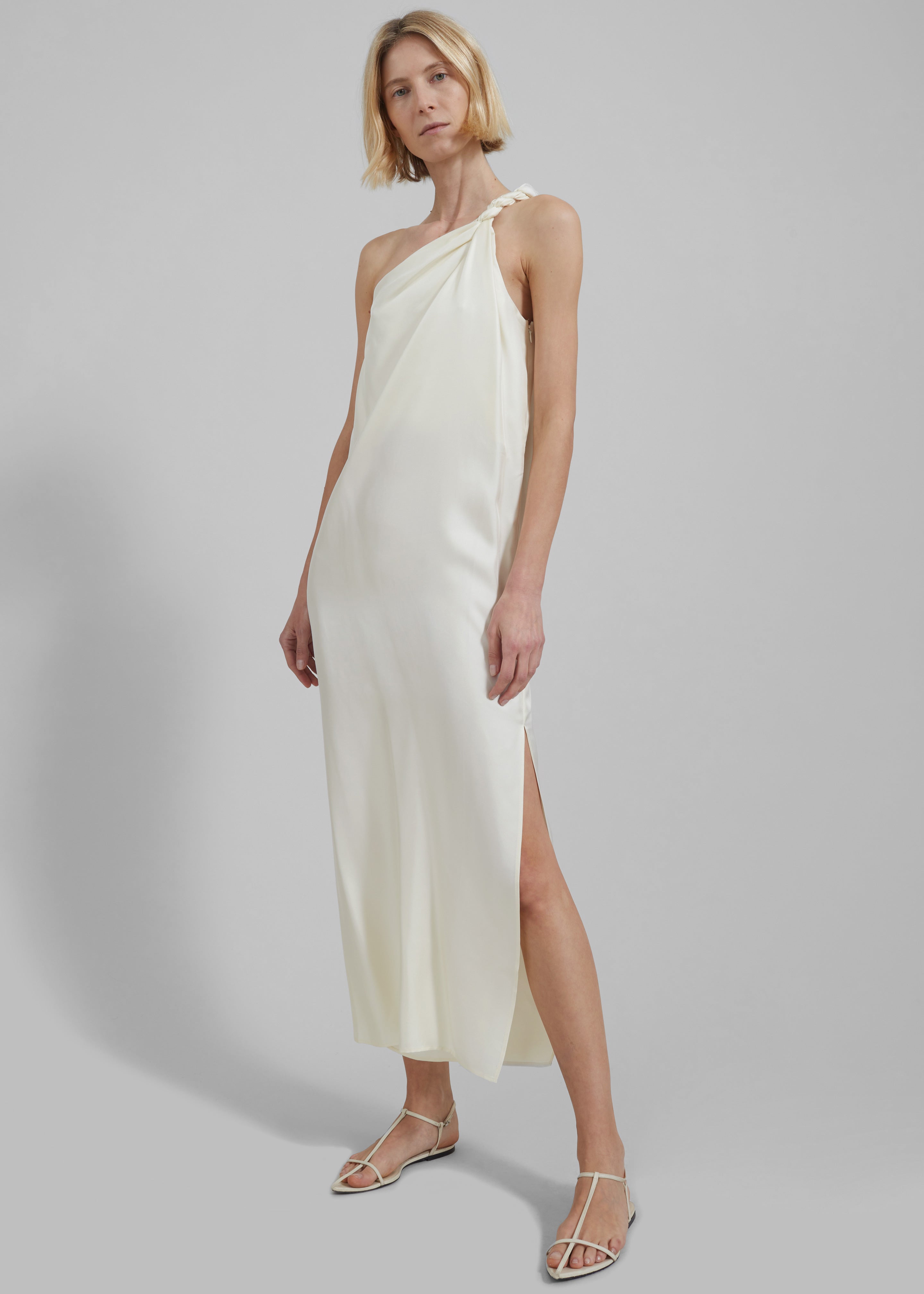 Loulou Studio Adela Dress - Soft Vanilla