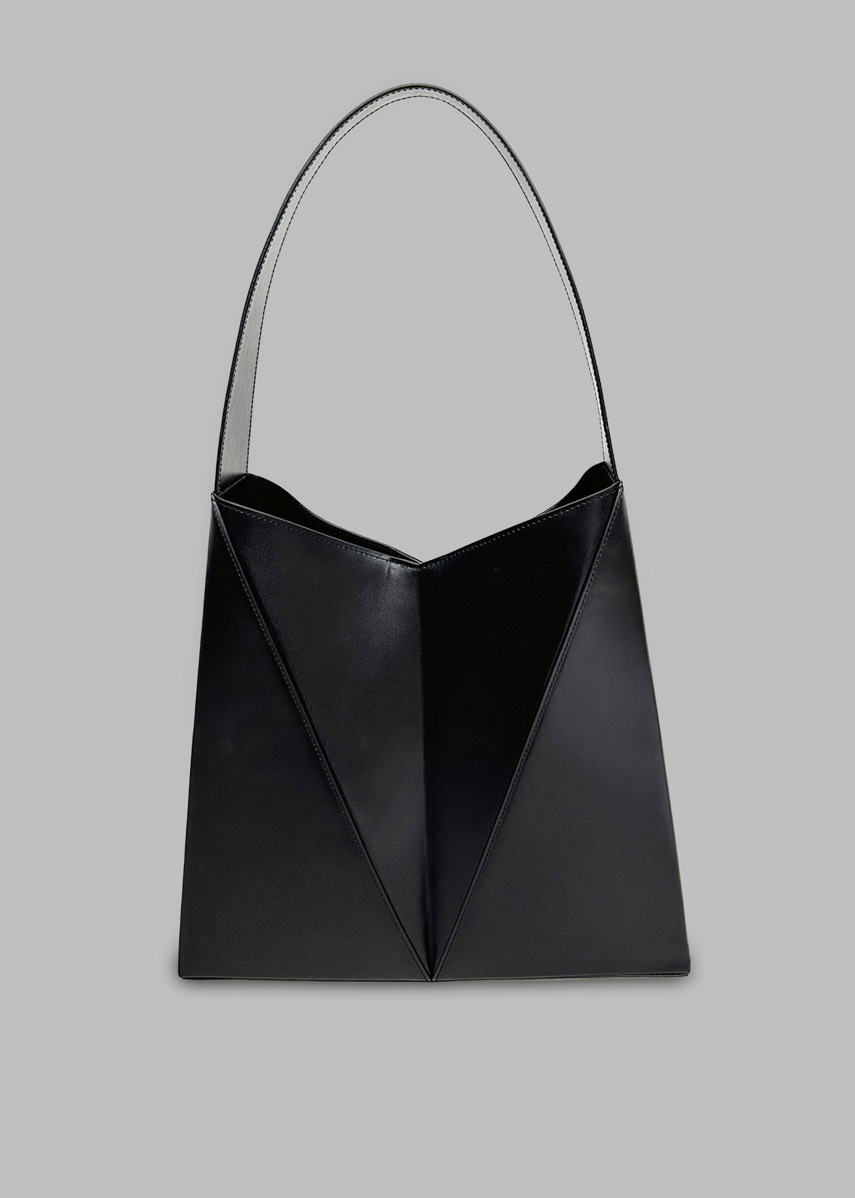 Low Classic Folded Cube Tote Bag - Black - 3