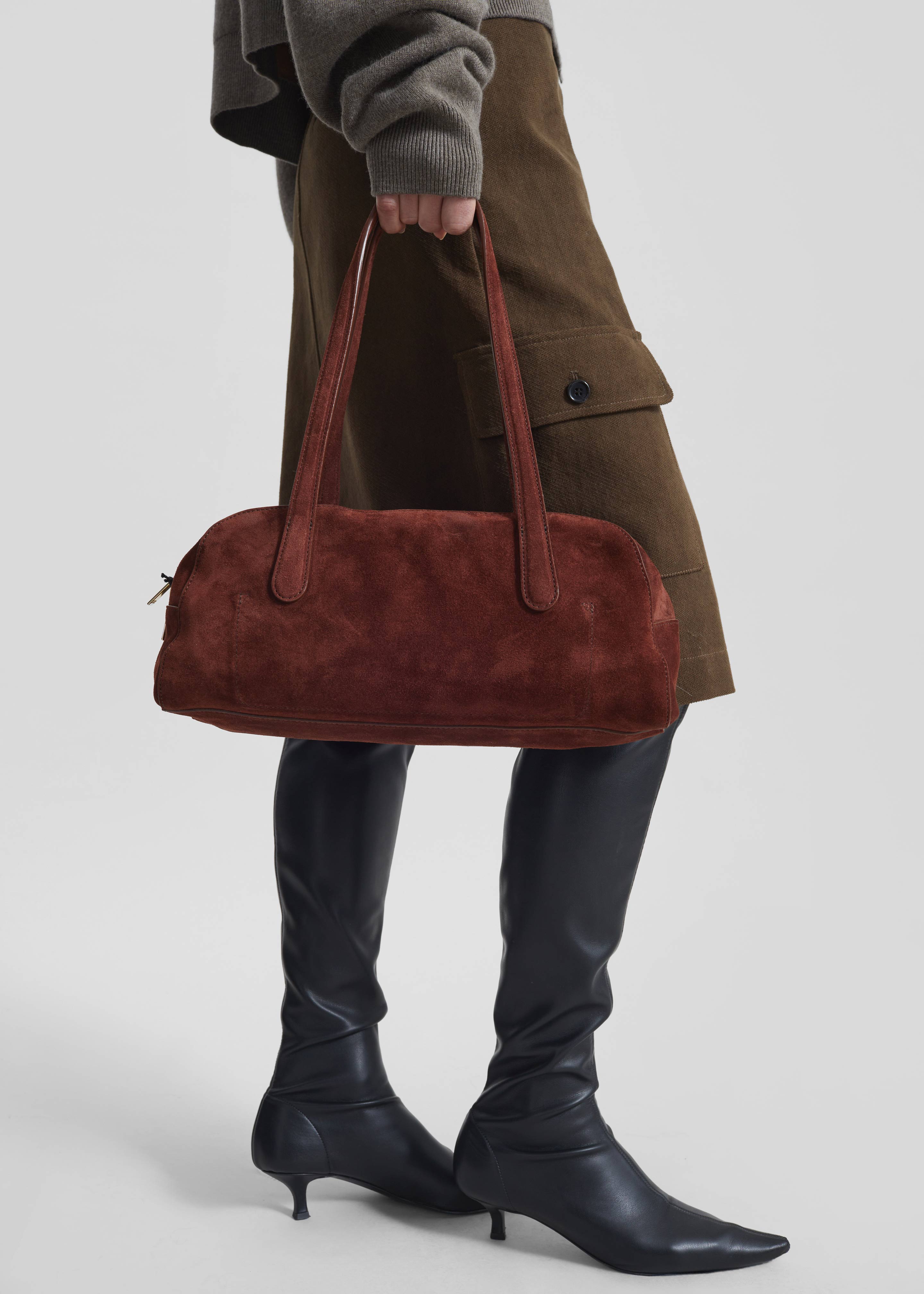 Mansur Gavriel Helios Bag - Chocolate – The Frankie Shop