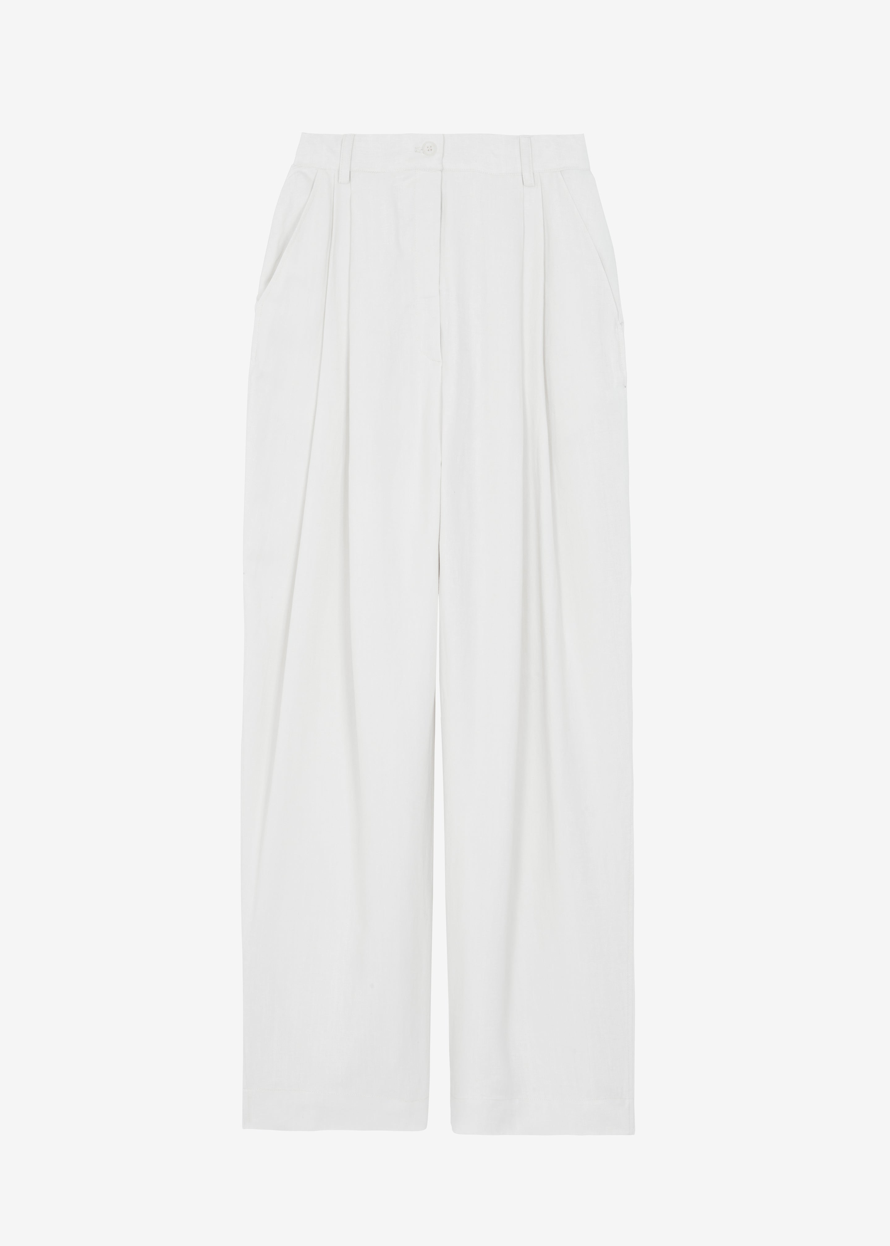 Piper Pleated Trousers - White - 9