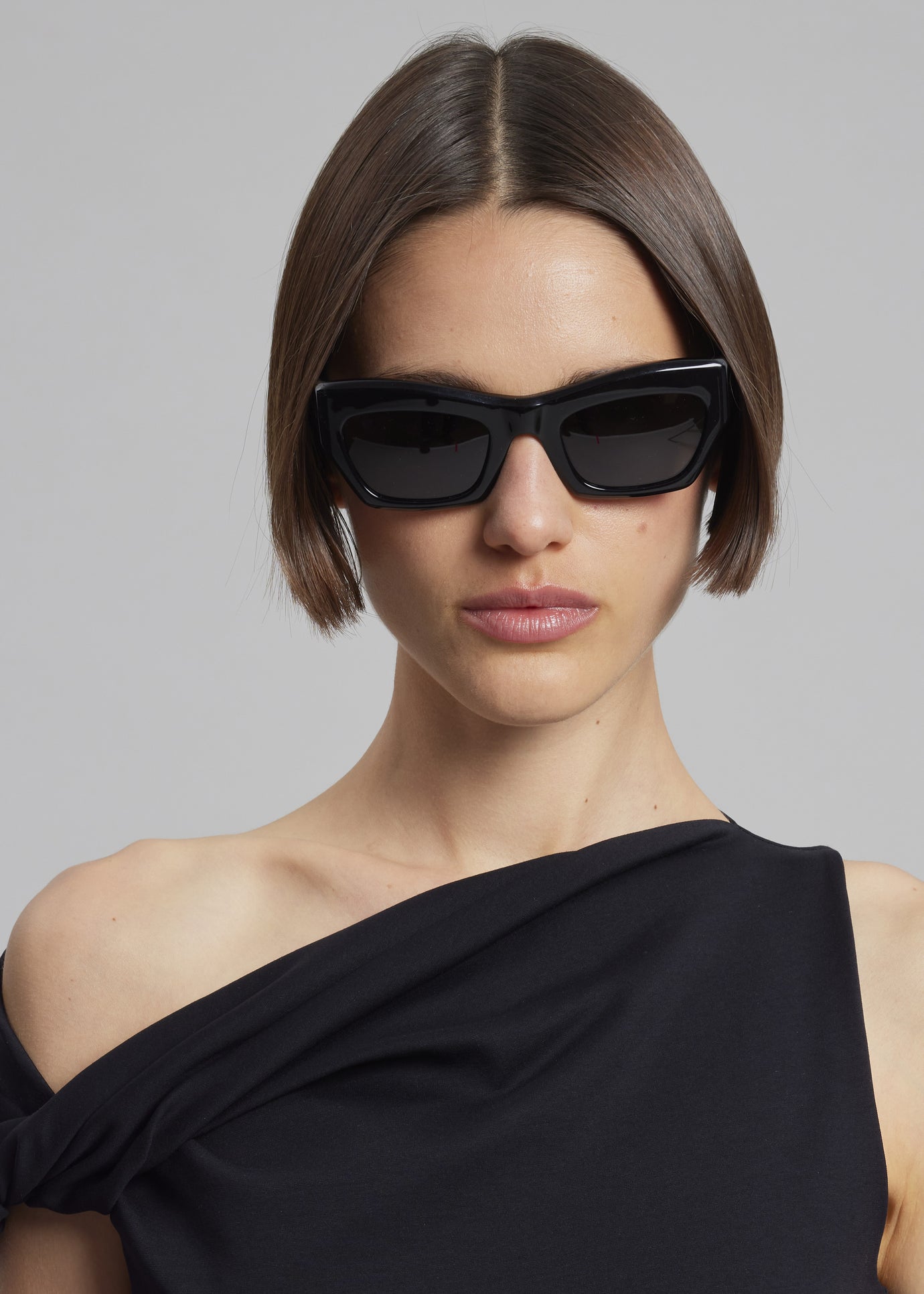 Port Tanger Ayreen Sunglasses - Black Acetate/Black Lens - 1