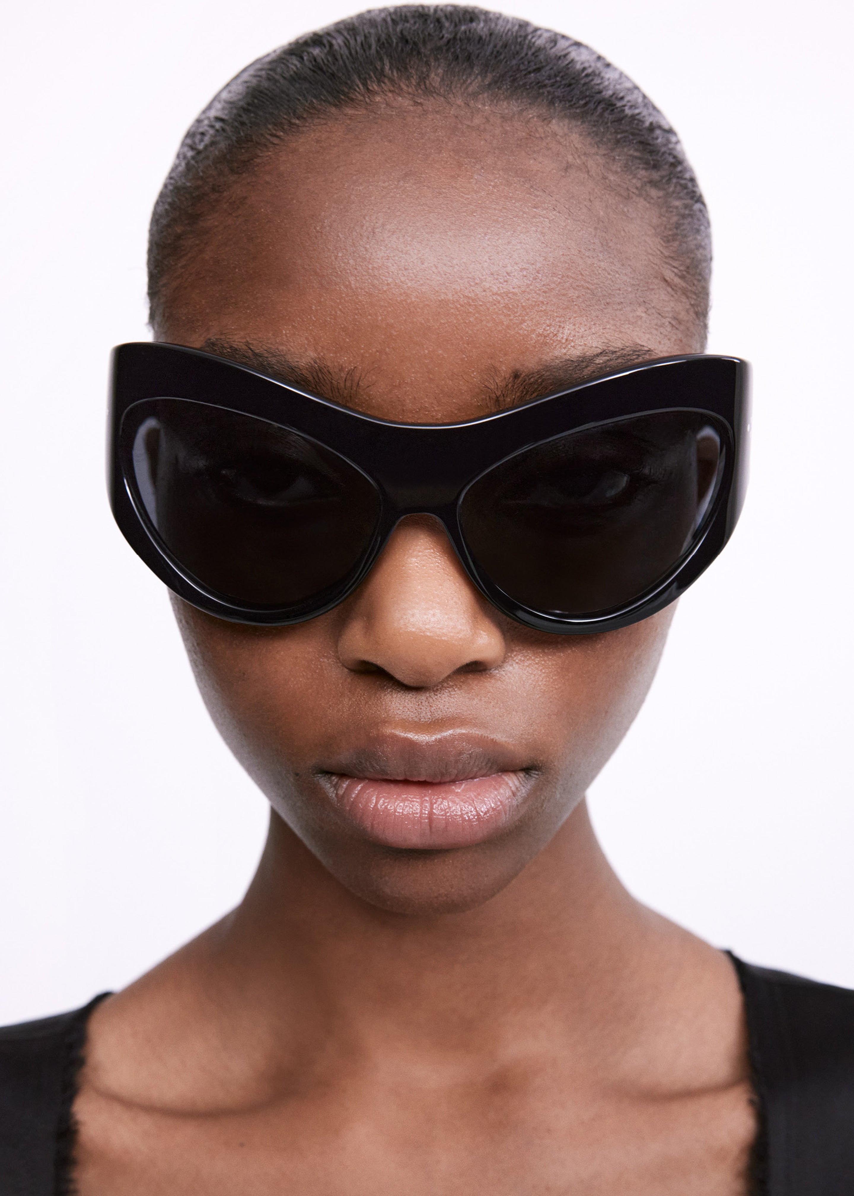 Port Tanger Darya Sunglasses - Black Acetate/Black Lens - 6