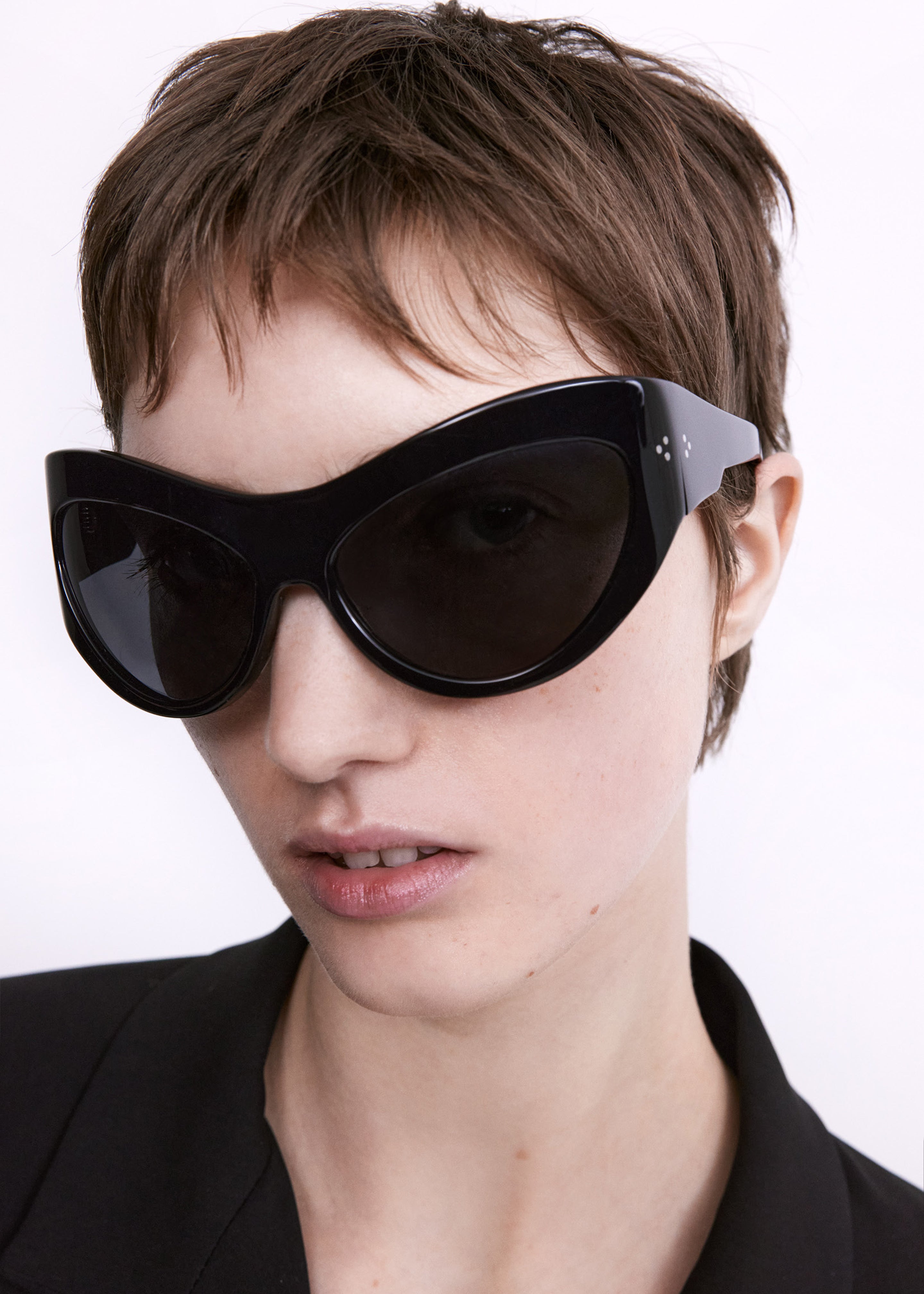 Port Tanger Darya Sunglasses - Black Acetate/Black Lens - 3