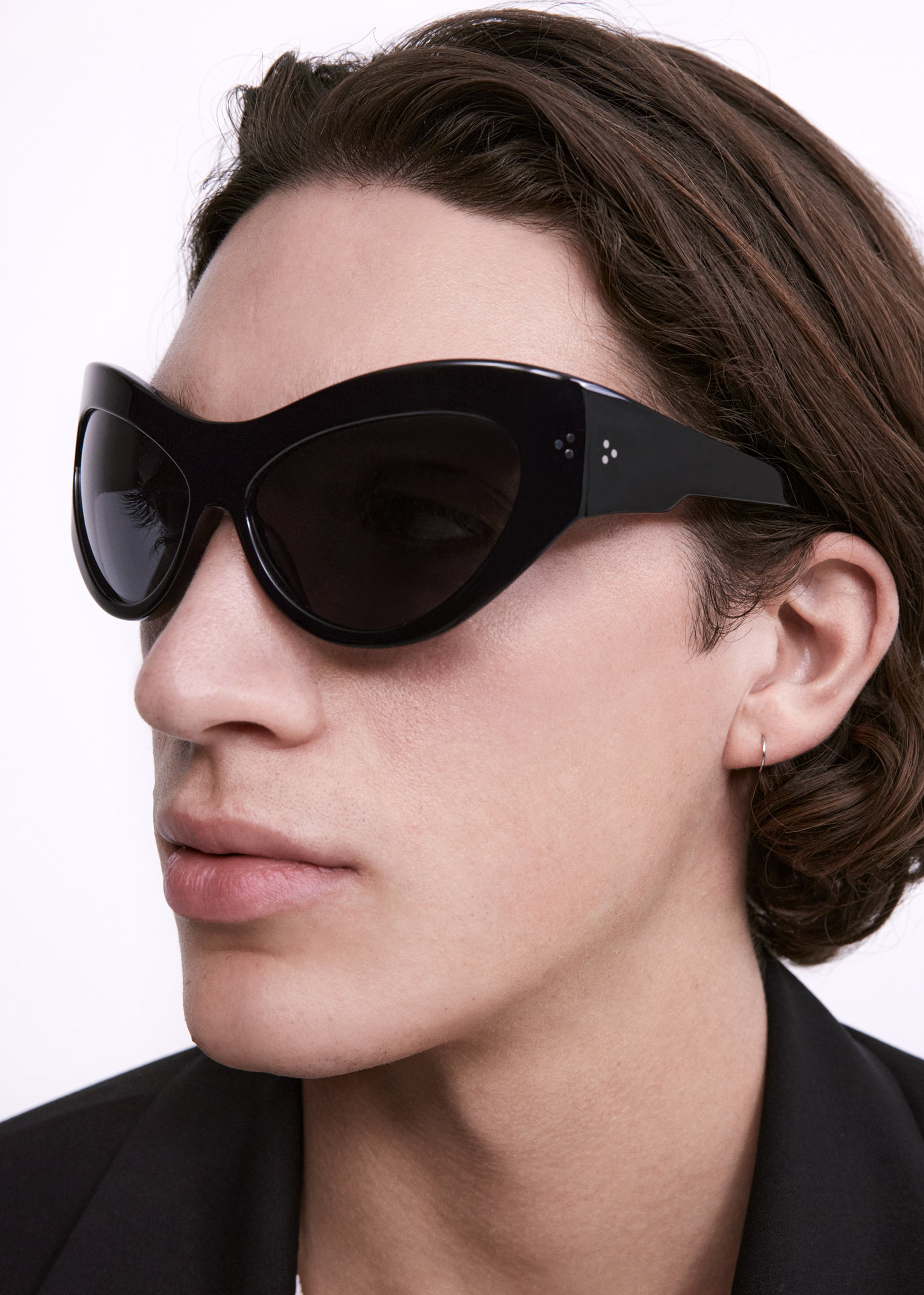 Port Tanger Darya Sunglasses - Black Acetate/Black Lens - 11
