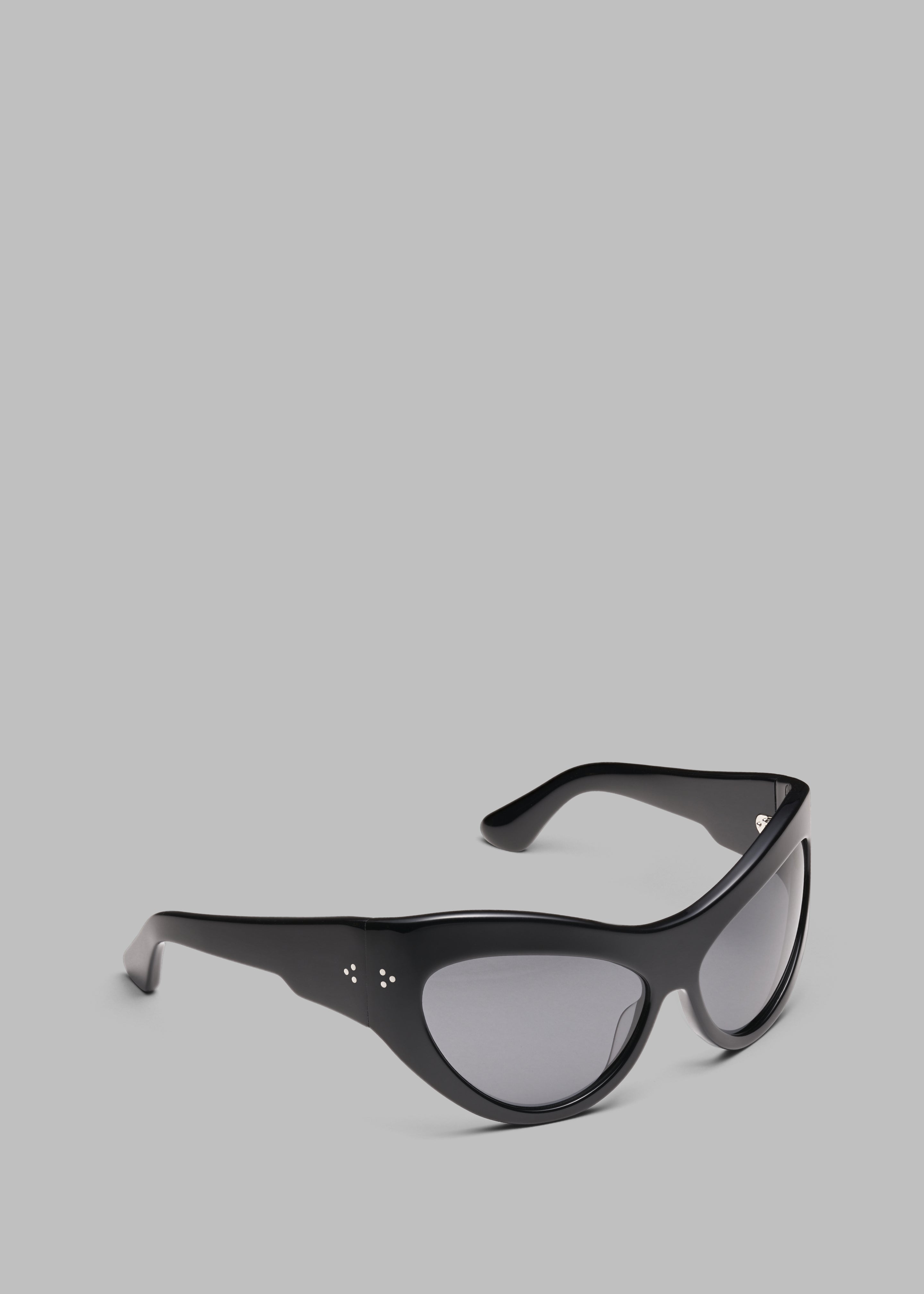 Port Tanger Darya Sunglasses - Black Acetate/Black Lens - 5