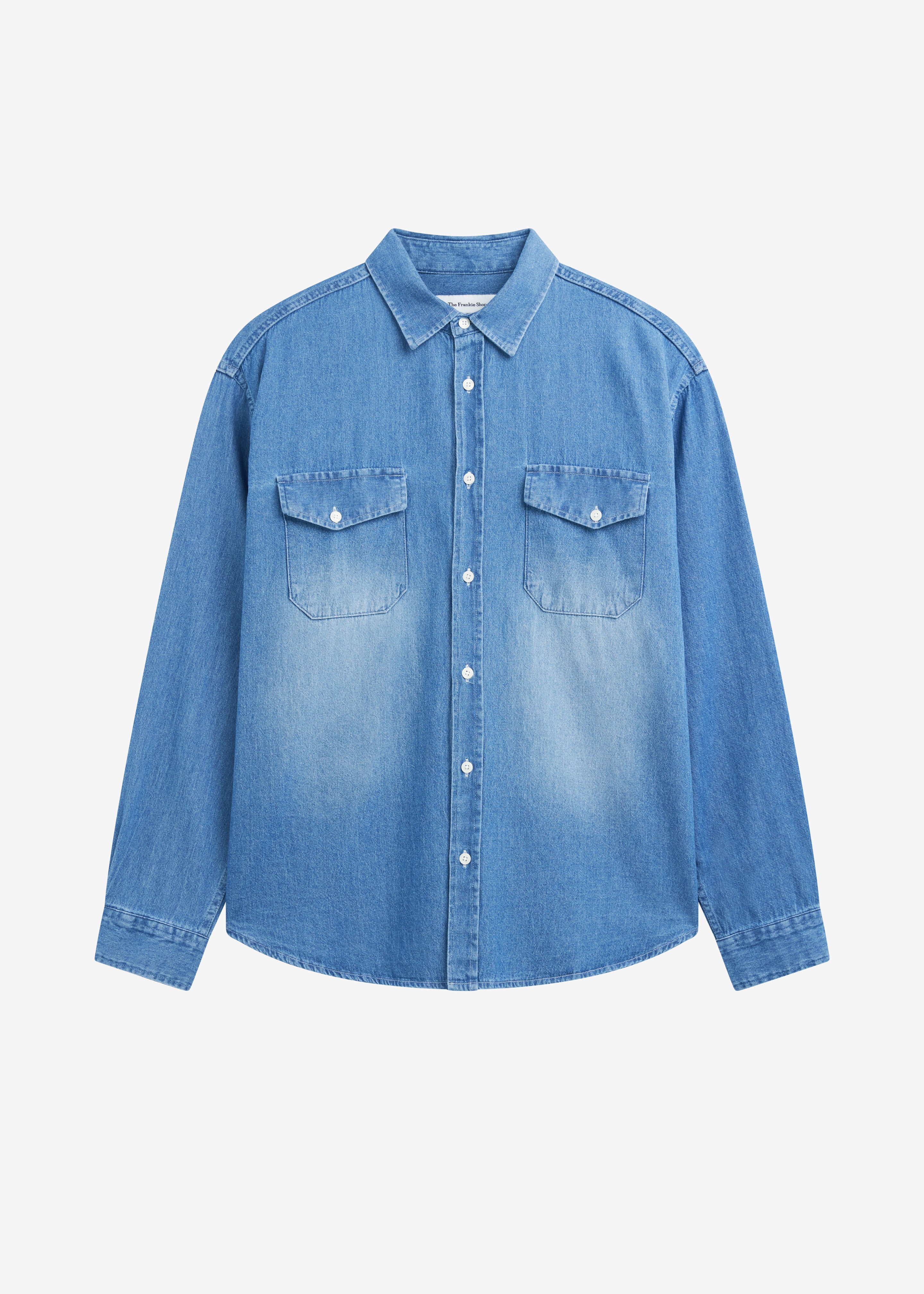 Rhett Denim Button Up Shirt - Blue Wash - 10