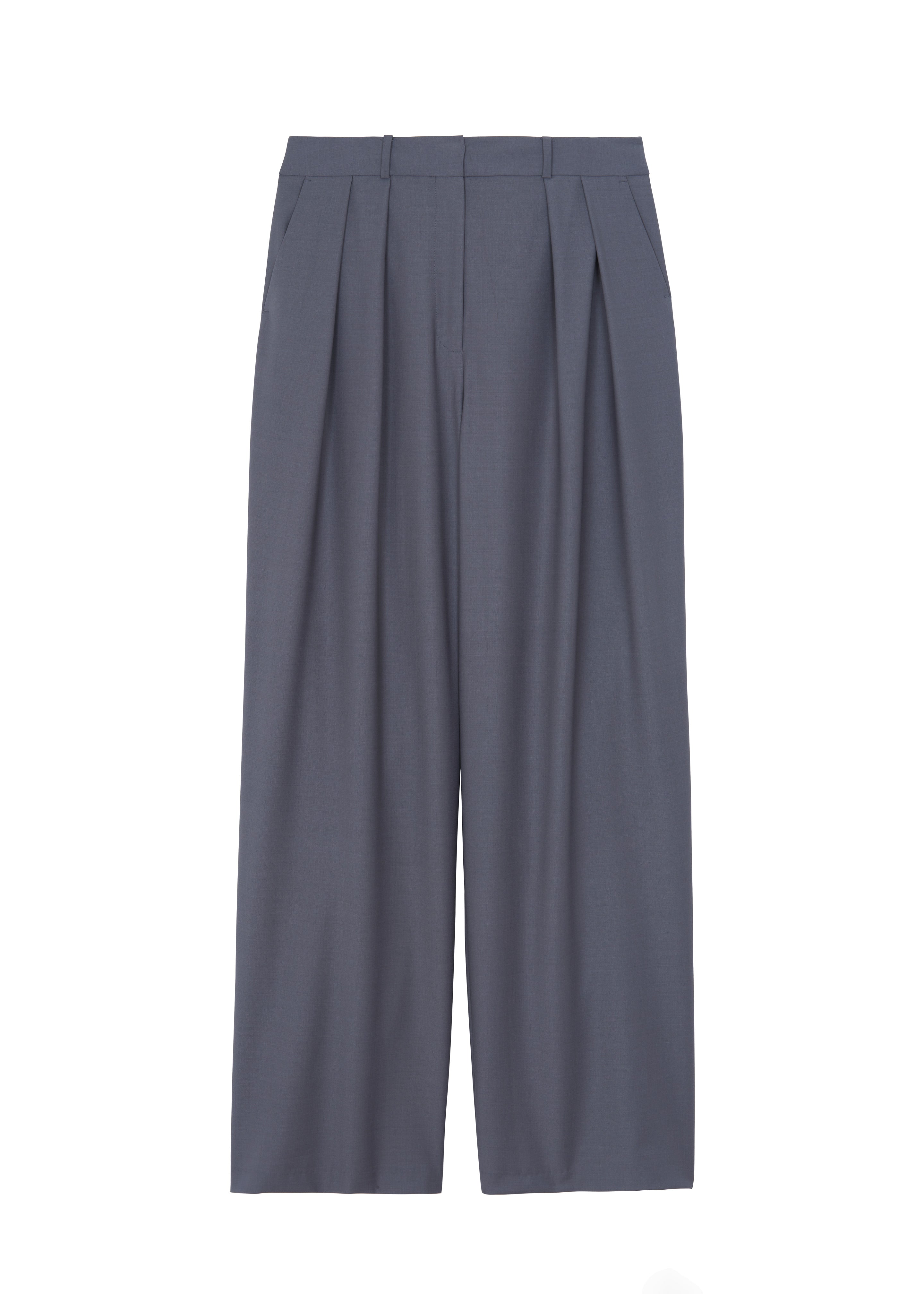 Ripley Pleated Trousers - Grey - 15