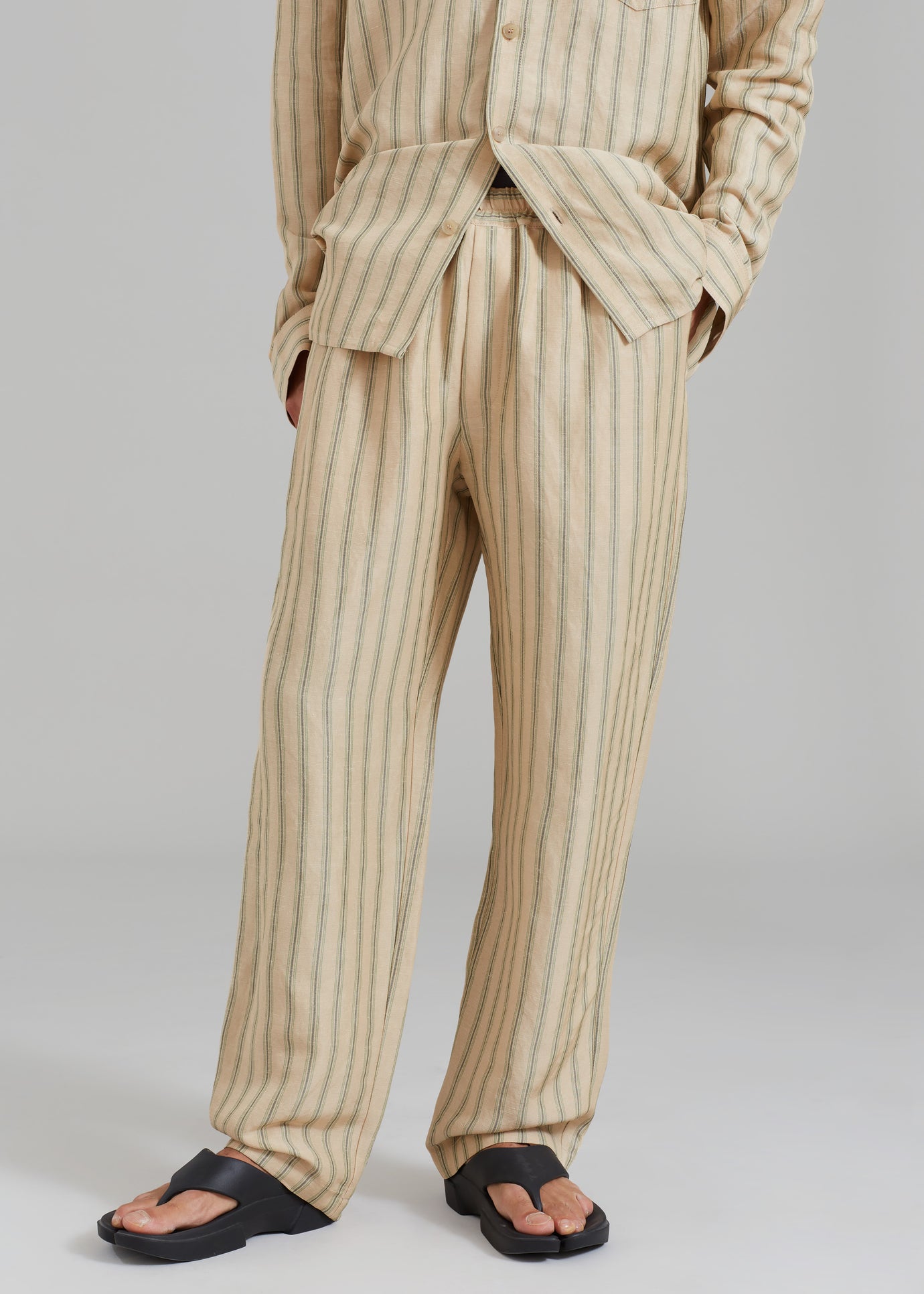 Róhe Resort Striped Trousers - Deckchair Stripe - 1