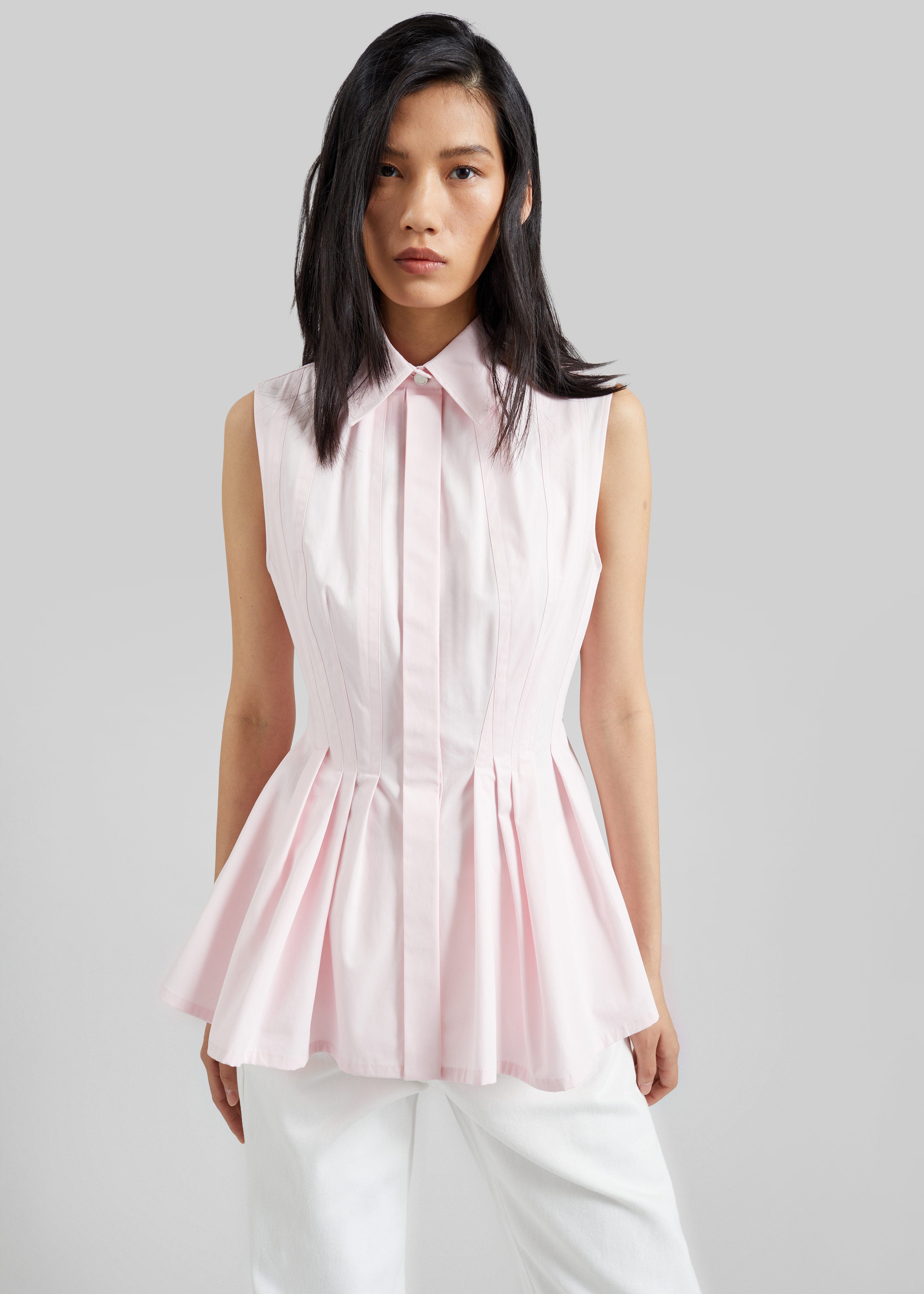 Sportmax Certosa Sleeveless Top - Pink – The Frankie Shop