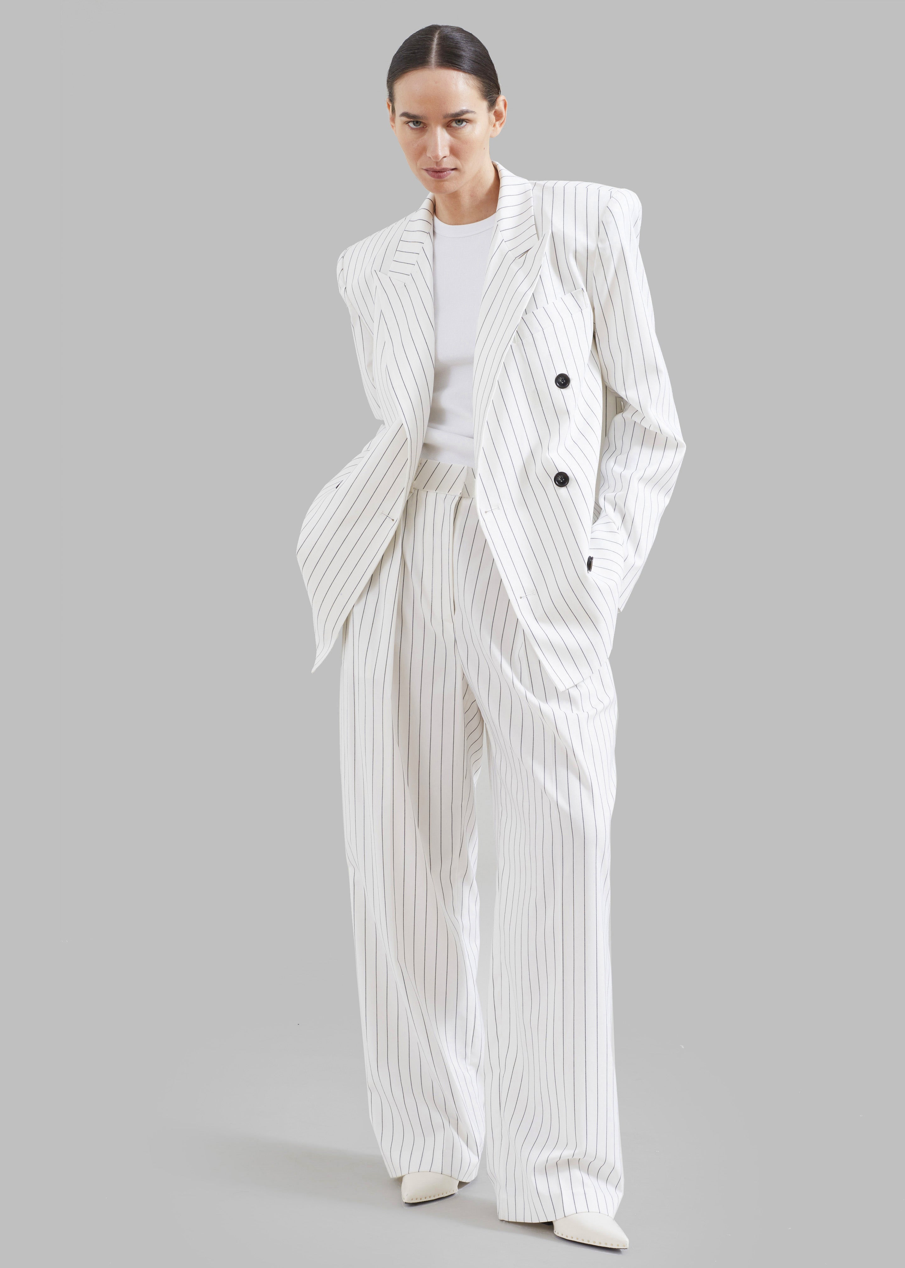 Pleated Trousers - Off White