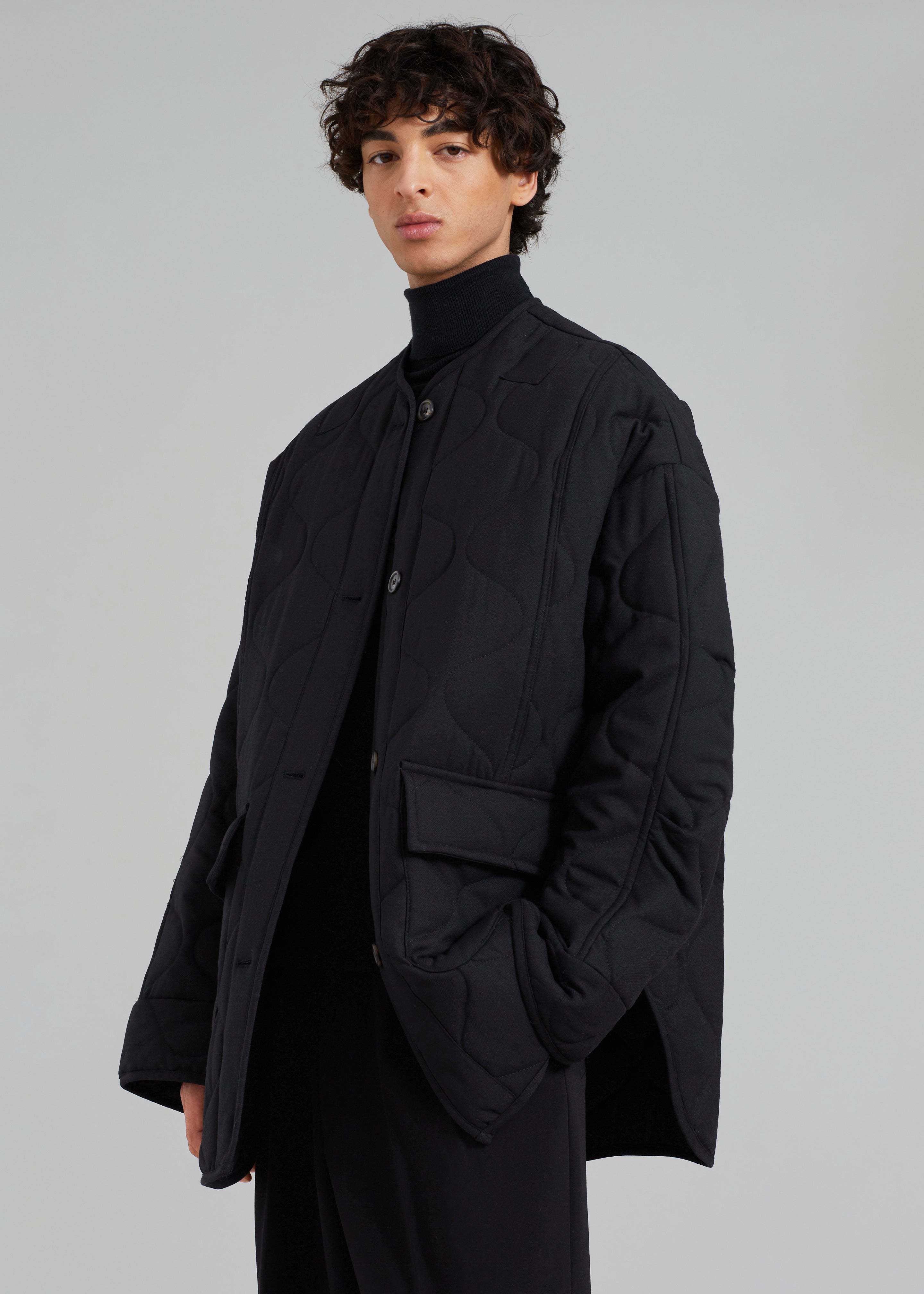 Ted Quilted Jacket - Black - 4