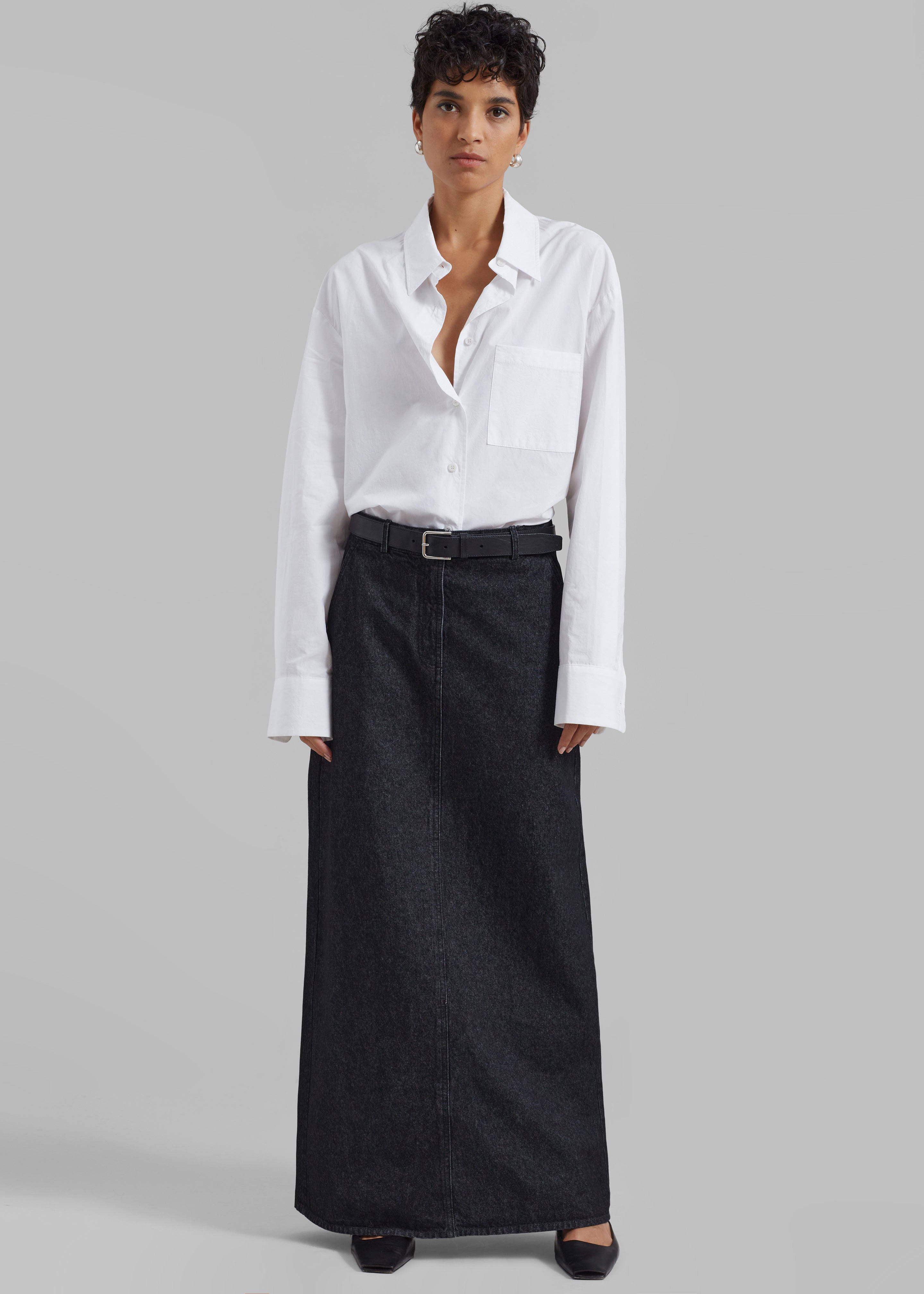 The Garment Eclipse Skirt - Dark Grey Melange - 1