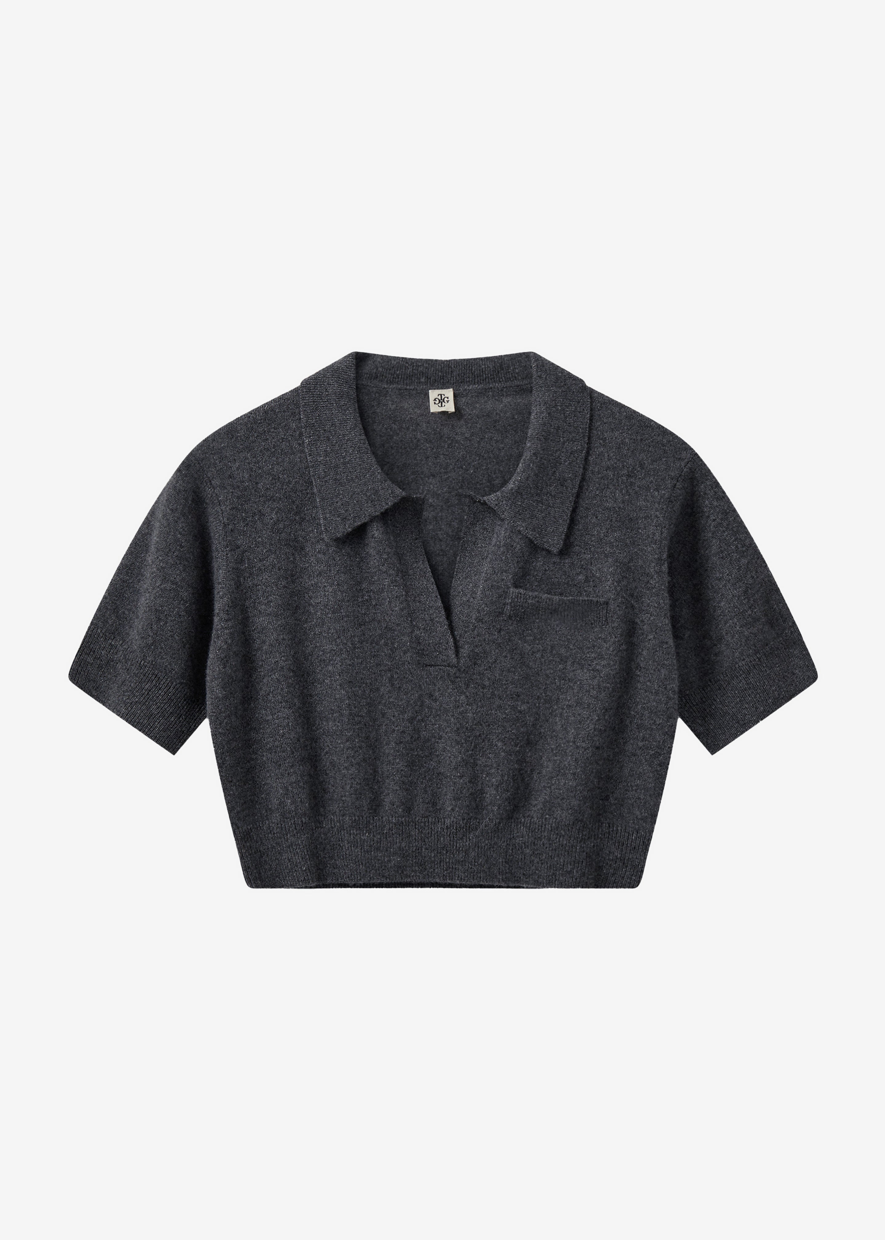 The Garment Piemonte Cropped Sweater - Grey Melange - 8
