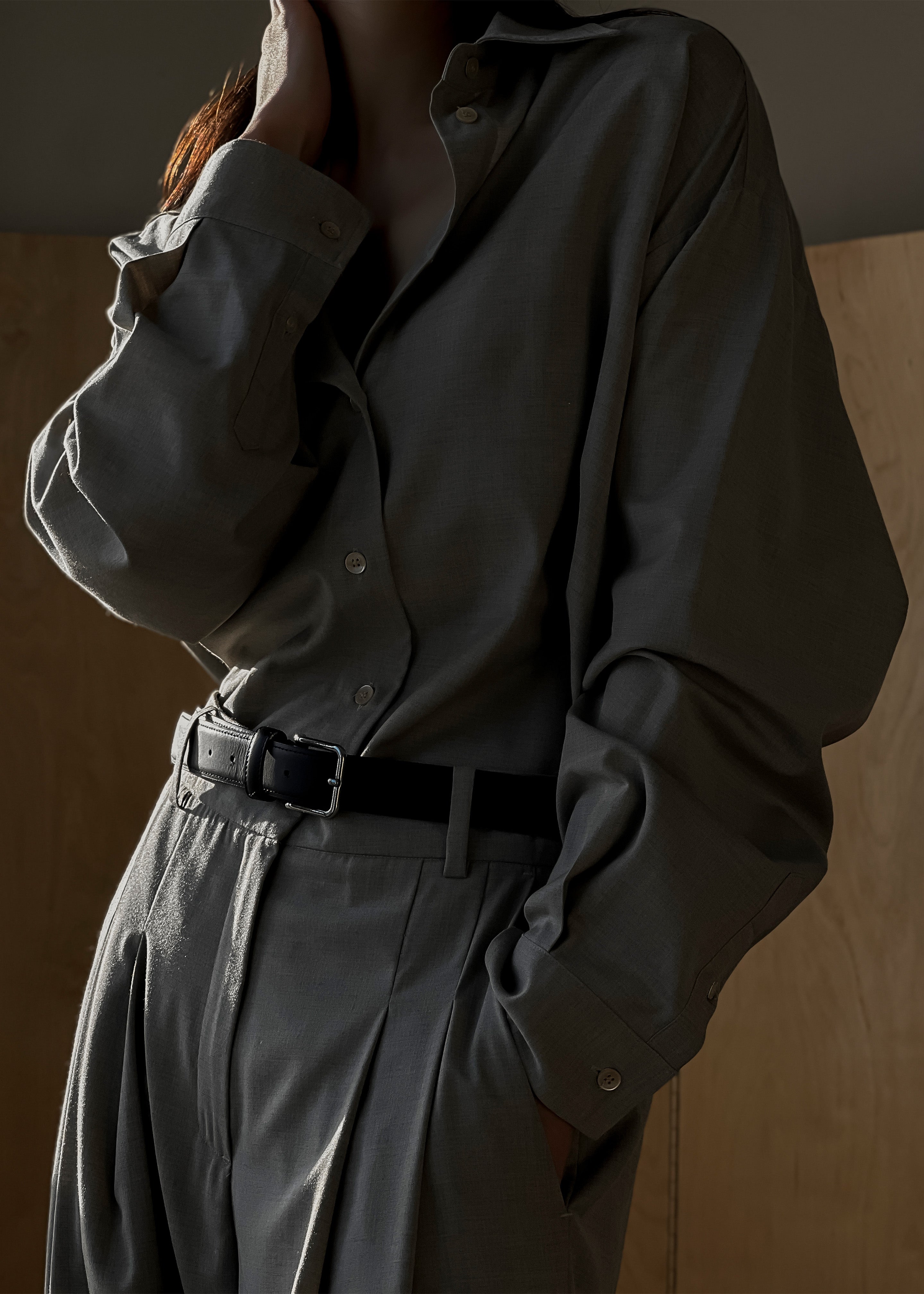 Gelso Shirt - Dark Grey Melange - 6