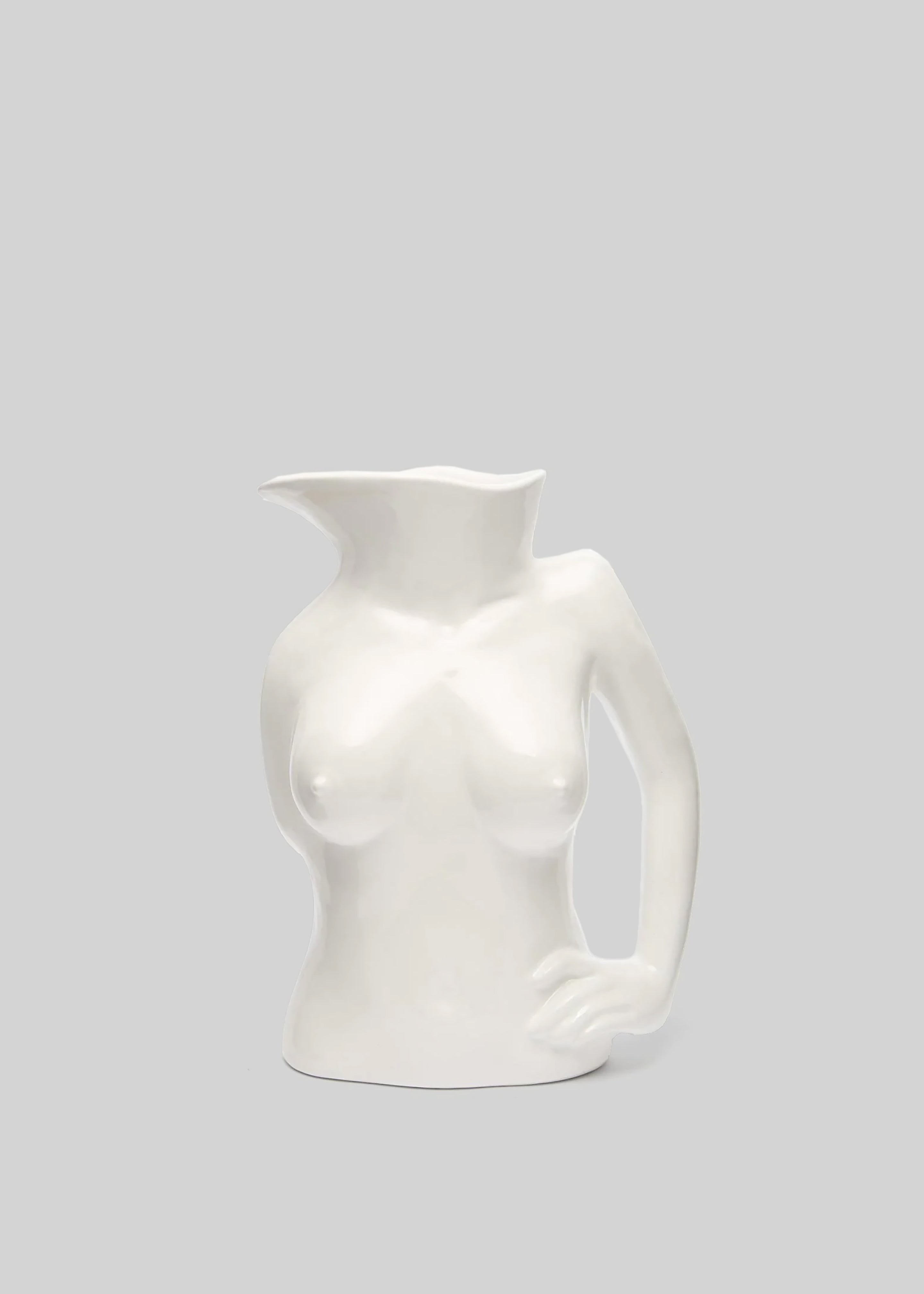 Anissa Kermiche Jugs Jug Ceramic Vase - White - 1
