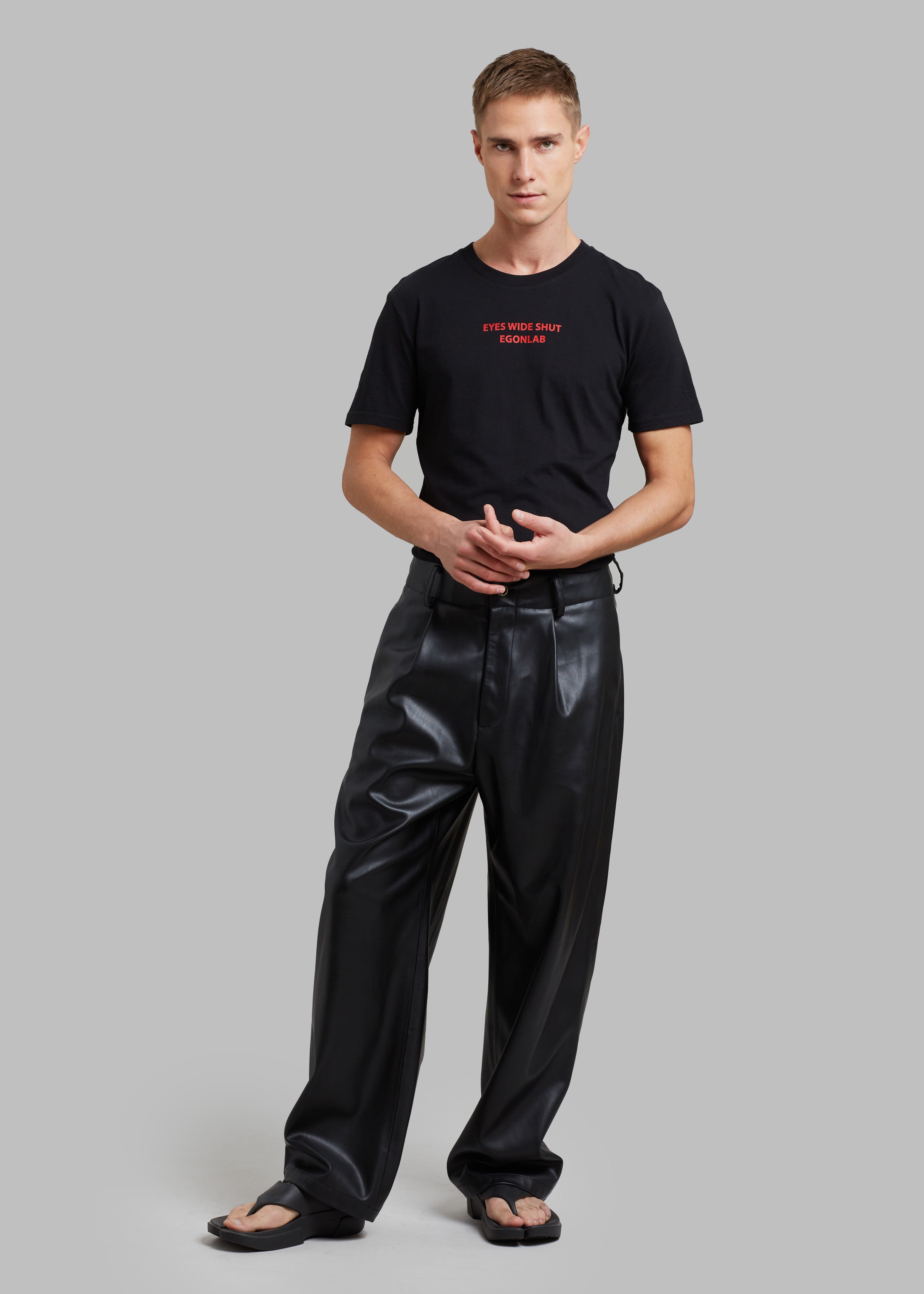 Baker Faux Leather Pants - Black – The Frankie Shop