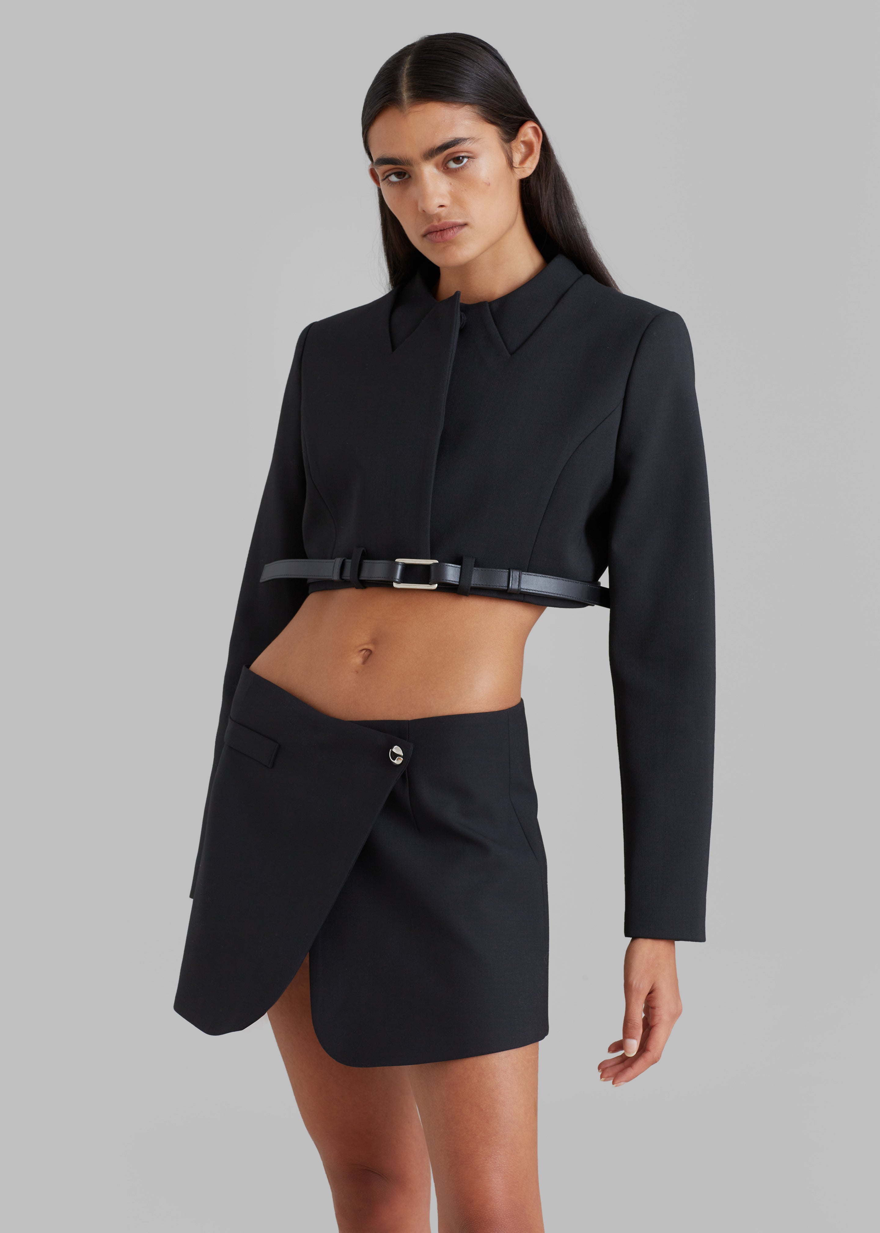 Coperni Tailored Mini Skirt - Black - 8