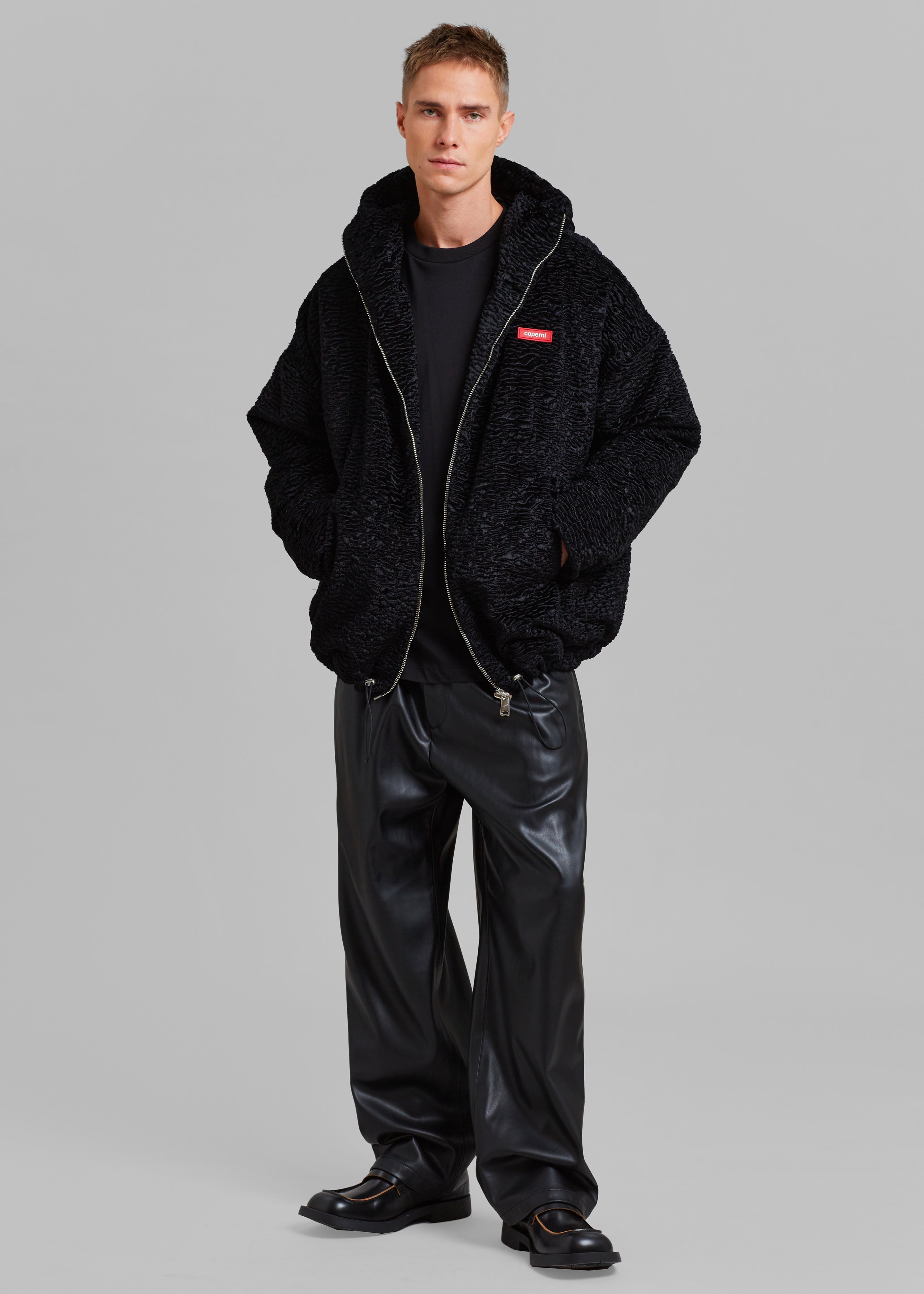 Coperni Oversized Hooded Jacket - Black - 5 - Coperni Oversized Hooded Jacket - Black [gender-male]